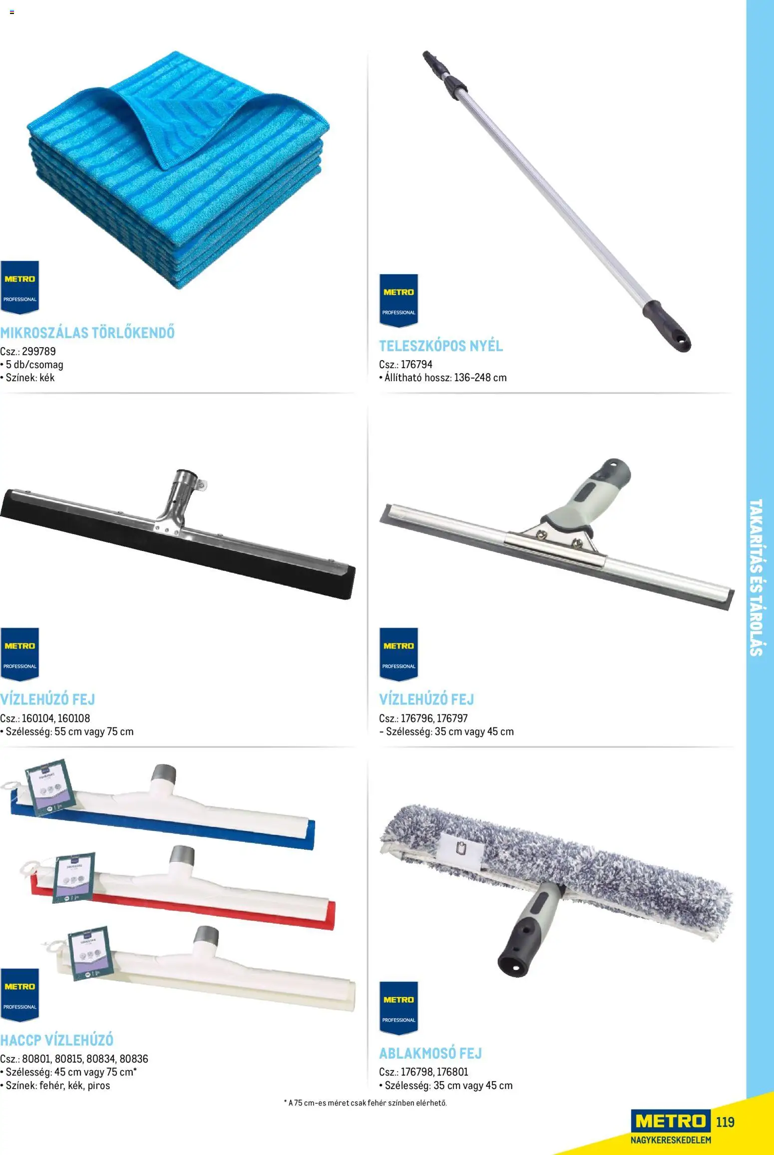 Metro akciós ujság - amely érvényes a következő dátumtól: 18.02.2026 | Oldal: 119 | Termékek: Törlőkendő