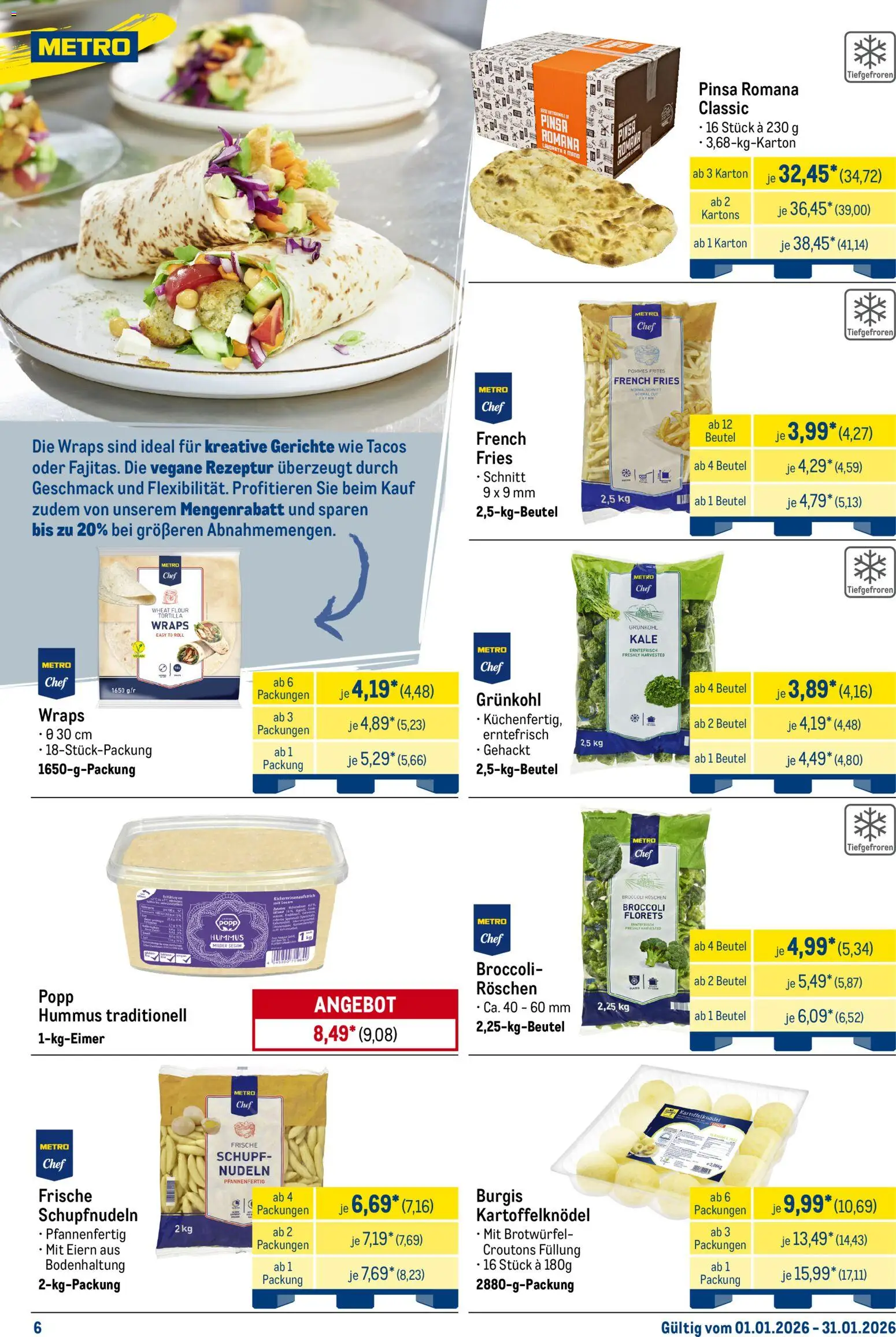 Metro  Monats-Menü – gültig ab 01.01.2026 | Seite: 6