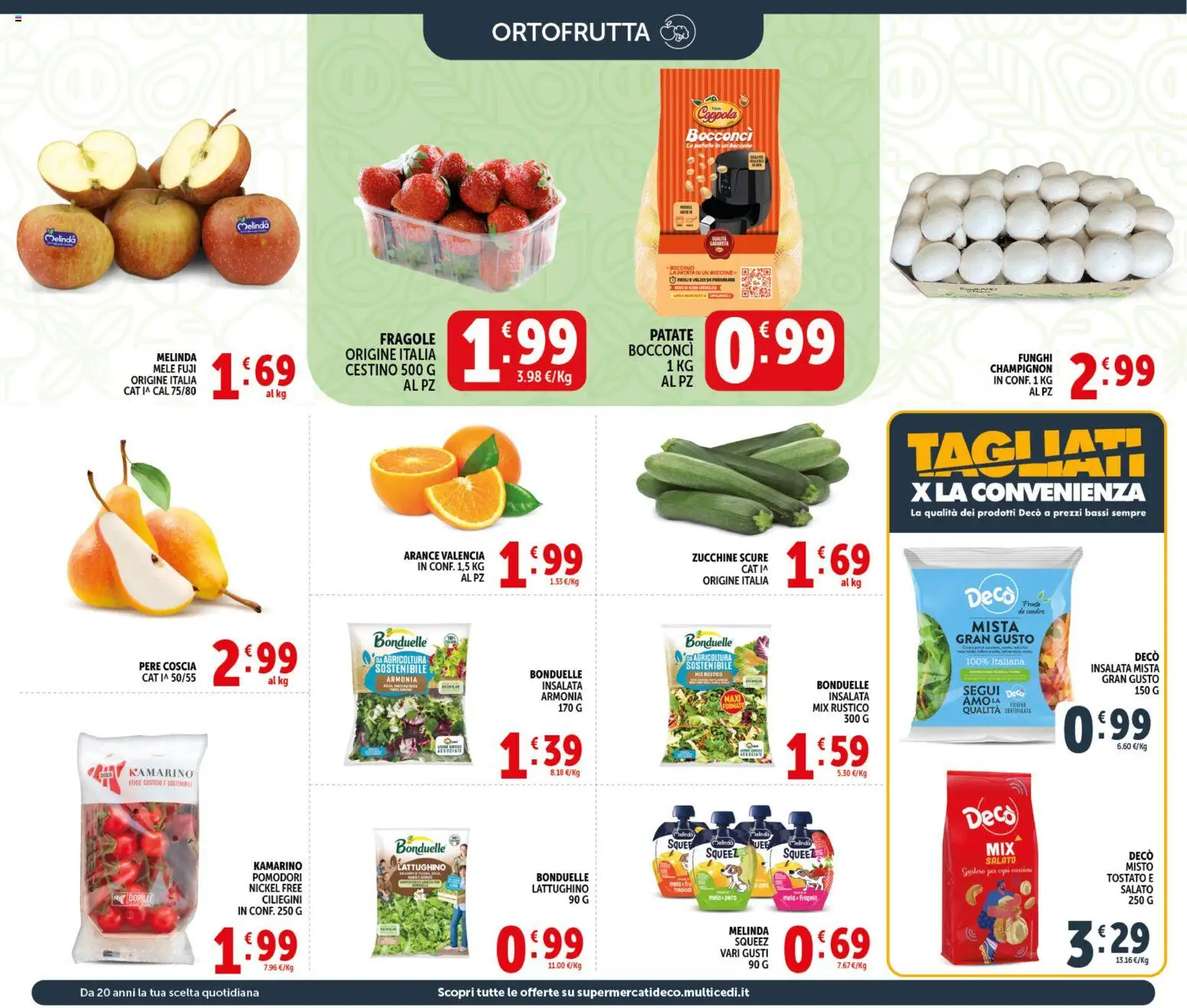 Volantino Decò del 21.04.2026 | Pagina: 6 | Prodotti: Arance, Insalata, Patate, Pomodori