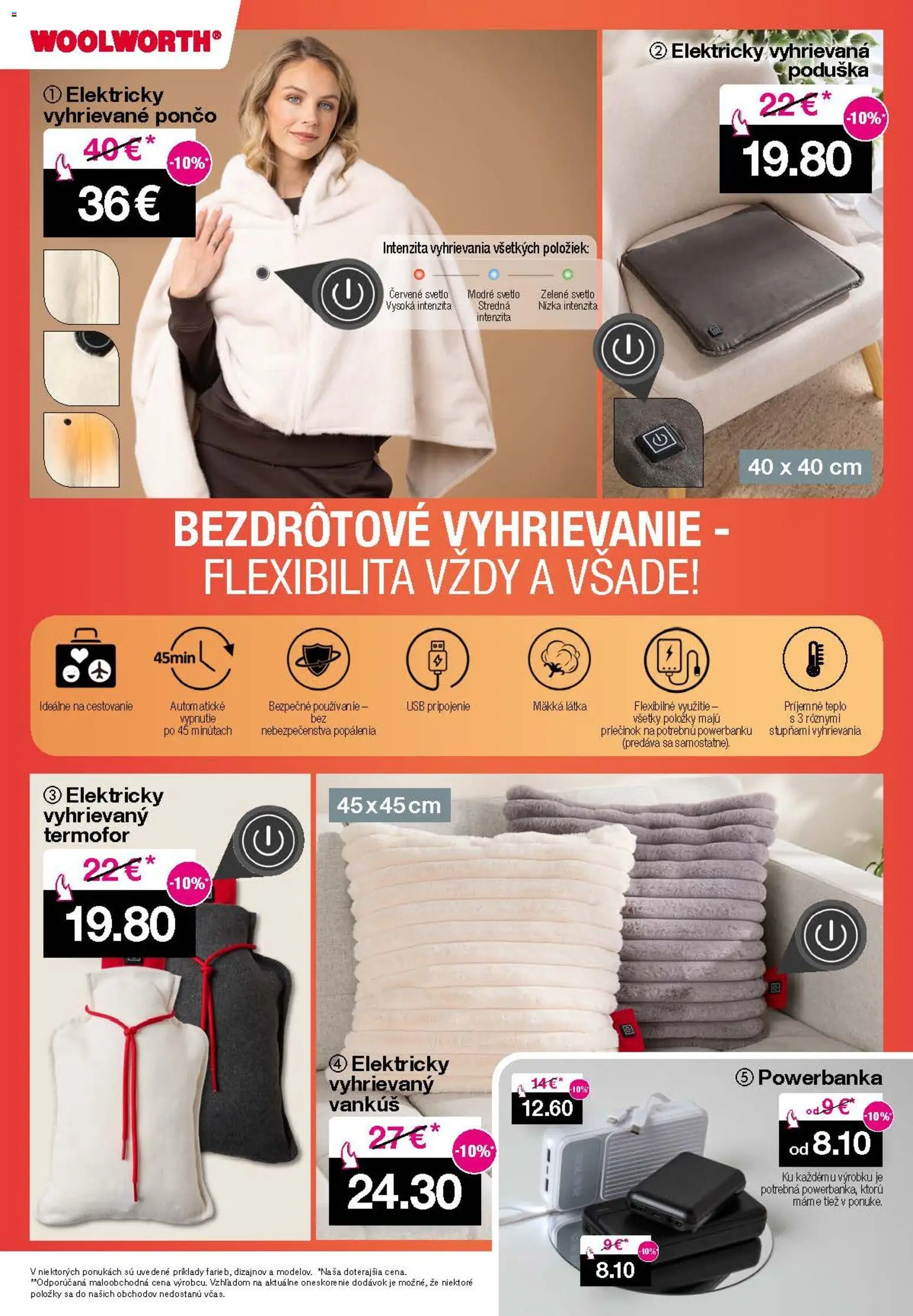 Nové Woolworth akcie – leták je platný od 12.12.2025 | Strana: 10 | Produkty: Vankúš, Svetlo, USB