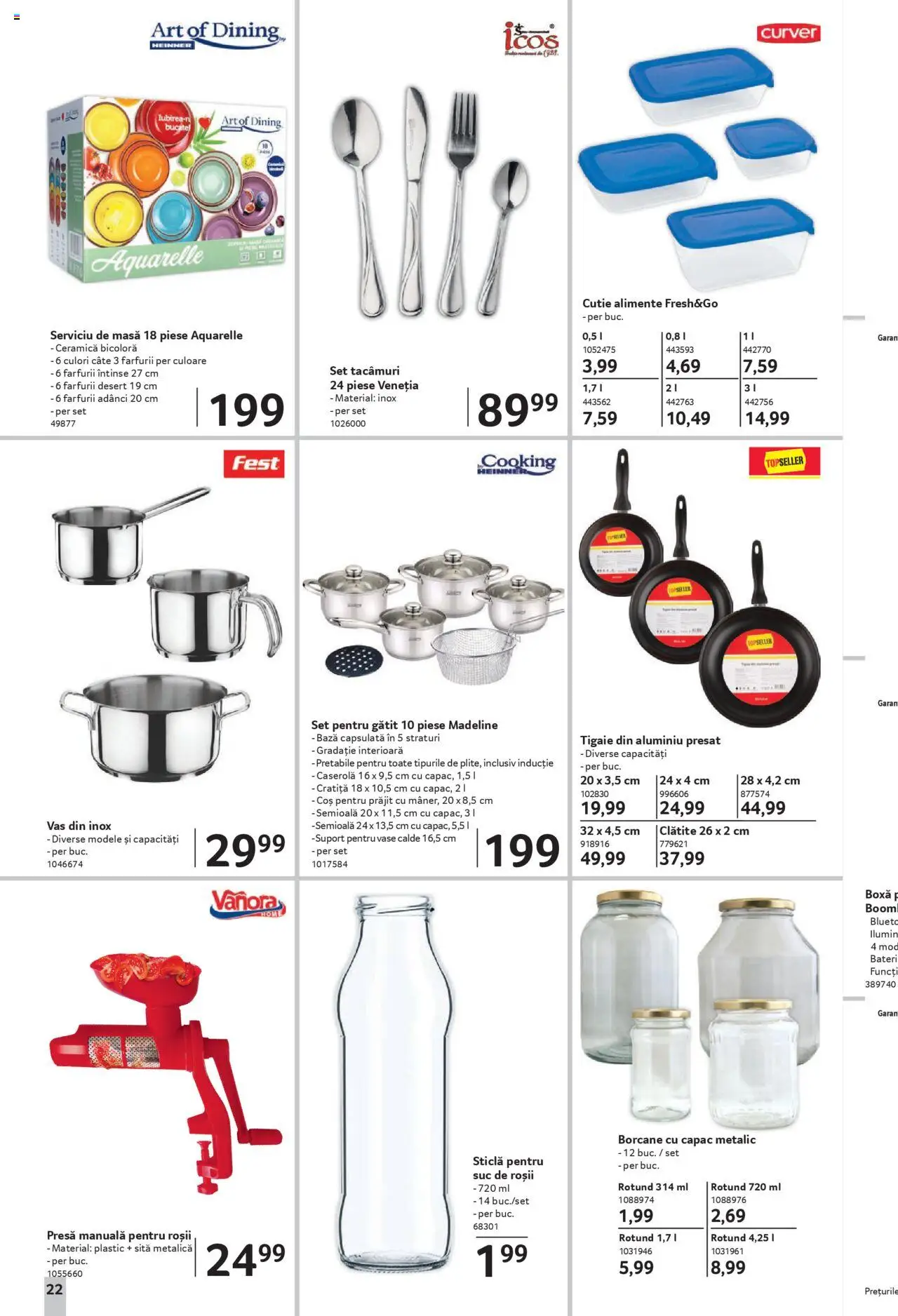 Catalog Selgros - Sibiu – valabil de la 08.08.2025 | Pagină: 22 | Produse: Sită, Cutie, Suc, Roșii
