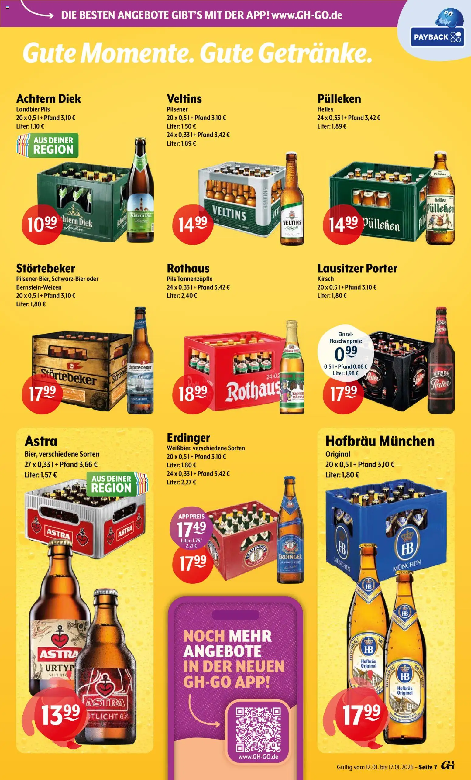 Getränke Hoffmann - Hamburg – gültig ab 12.01.2026 | Seite: 7 | Produkte: Erdinger, Pils, Veltins pulleken, Veltins