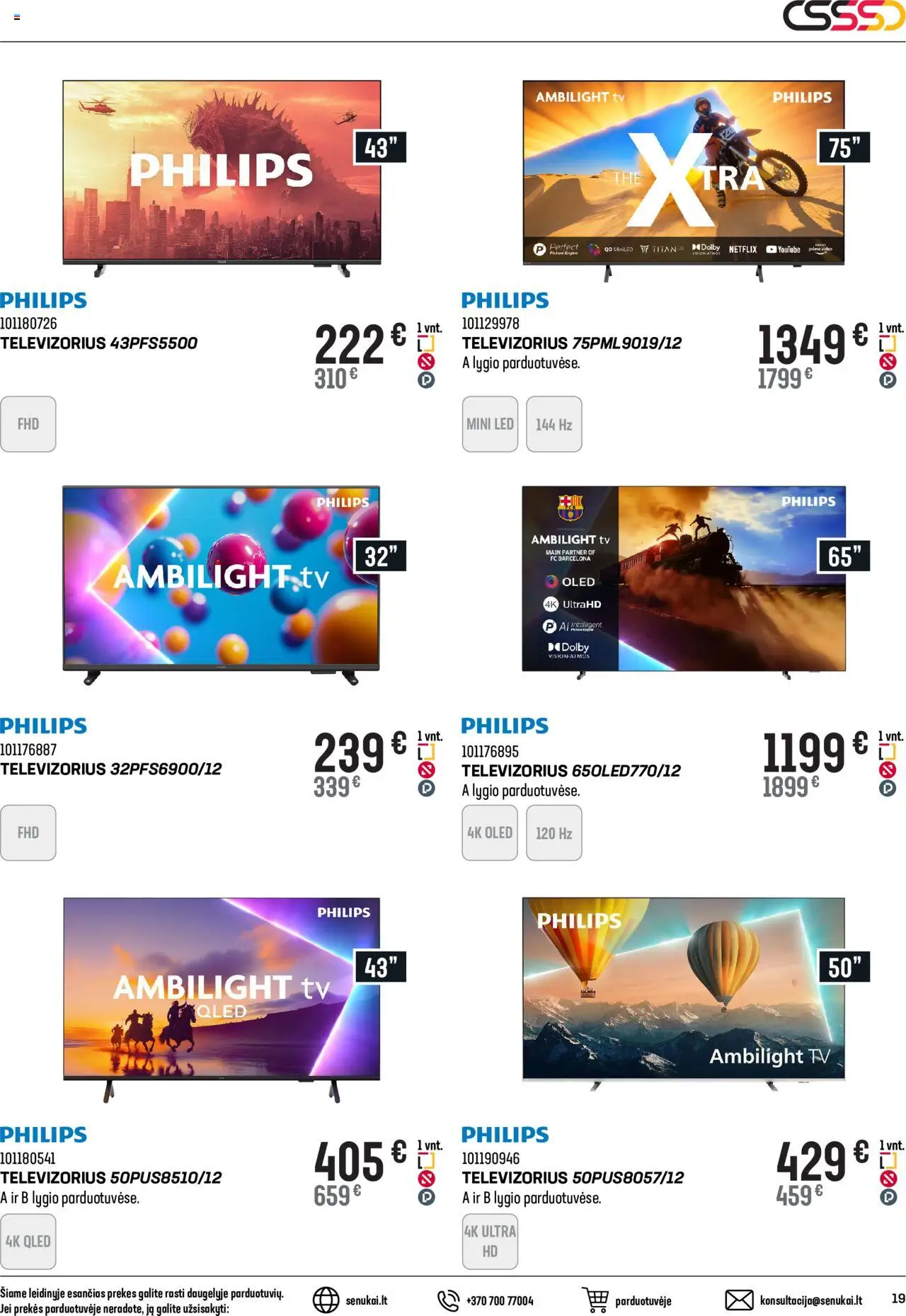 Senukai akcijos nuo 10.09.2025 | Puslapis: 19 | Prekių: Tv, Televizorius