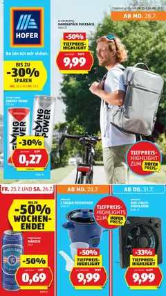 Vorschau von dem Prospekt - Hofer Flugblatt gültig ab 25.07.2025