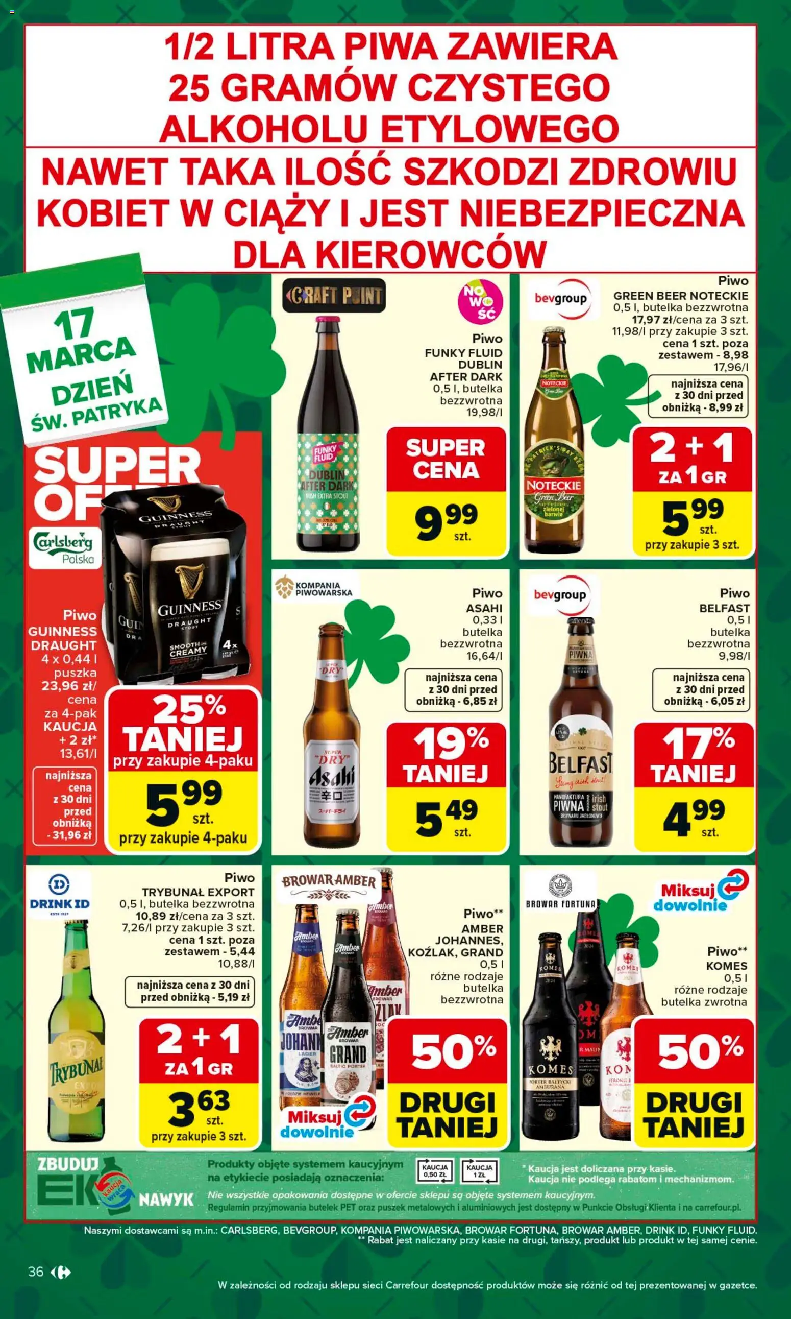 Carrefour gazetka od 16.03.2026 | Strona: 38 | Produkty: Piwo Guinness, Guinness, Piwo
