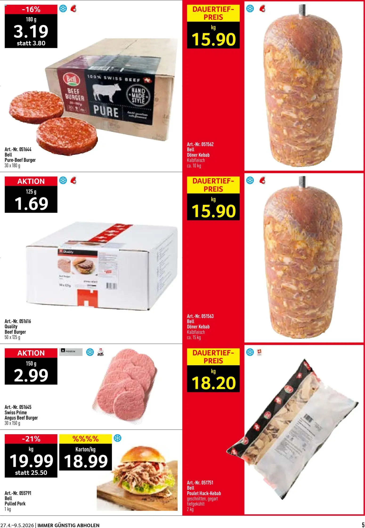 Prodega aktionen Kiosk – gültig ab 27.04.2026 | Seite: 5 | Produkte: Burger