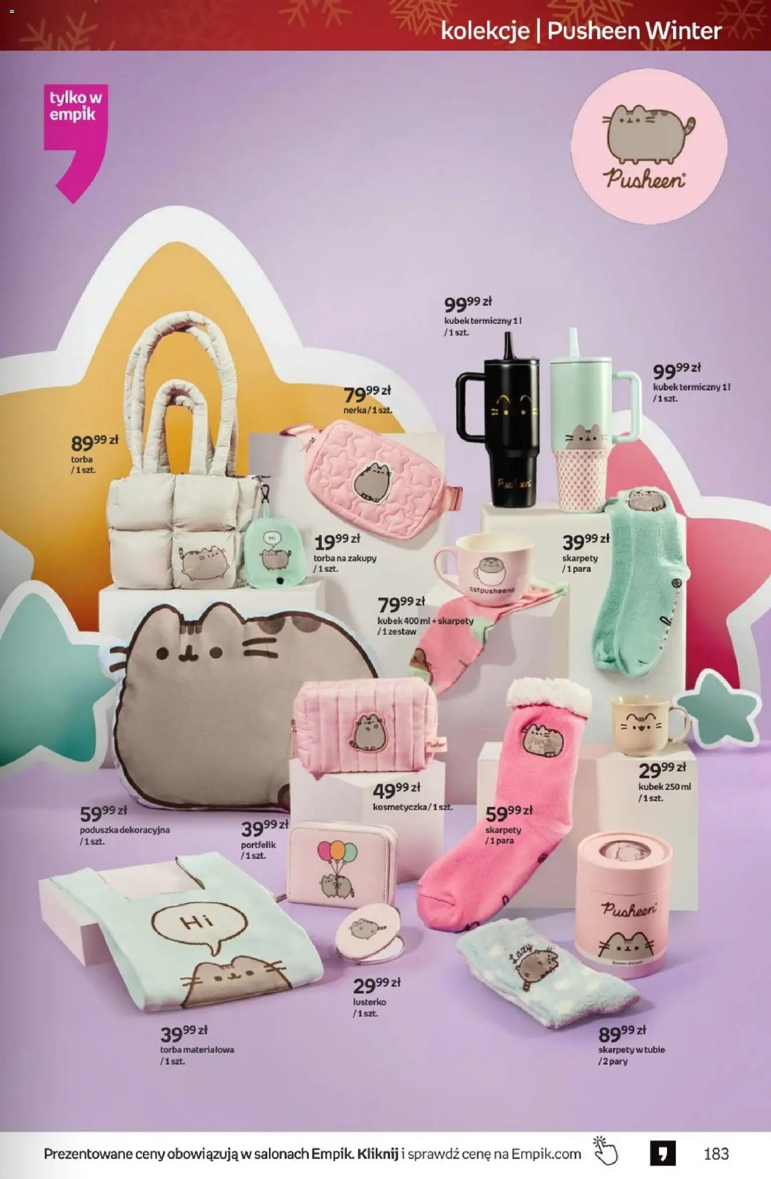 Empik Black Friday od 26.11.2025 | Strona: 183 | Produkty: Skarpety, Torba, Poduszka