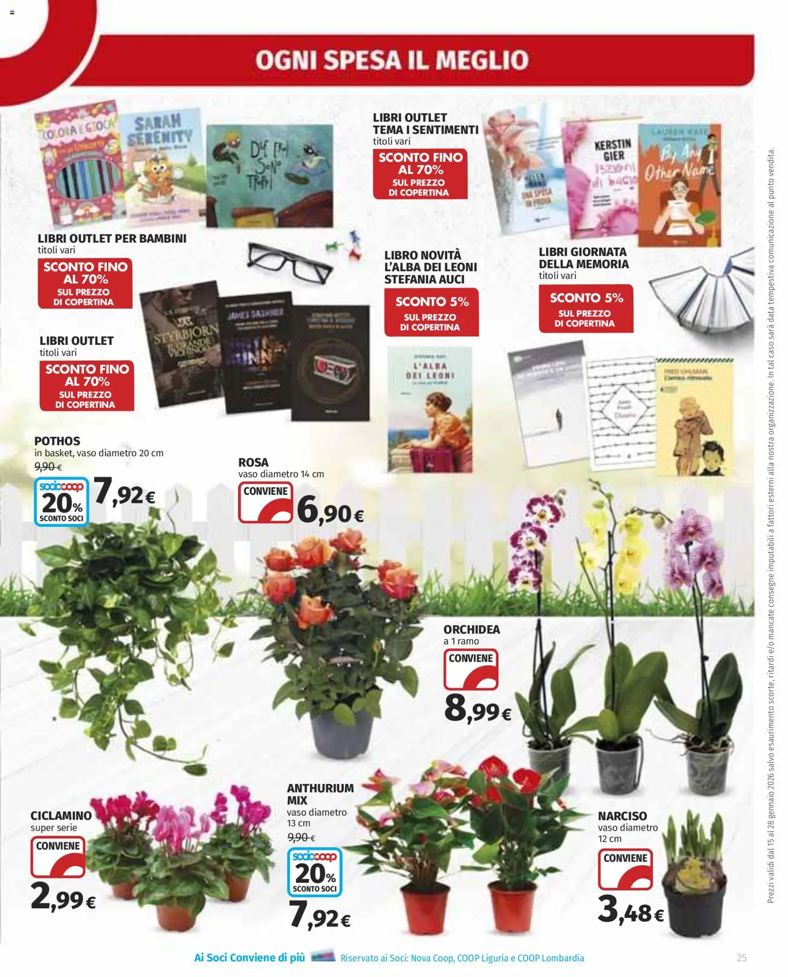 Volantino Ipercoop del 15.01.2026 | Pagina: 25 | Prodotti: Data, Orchidea, Vaso