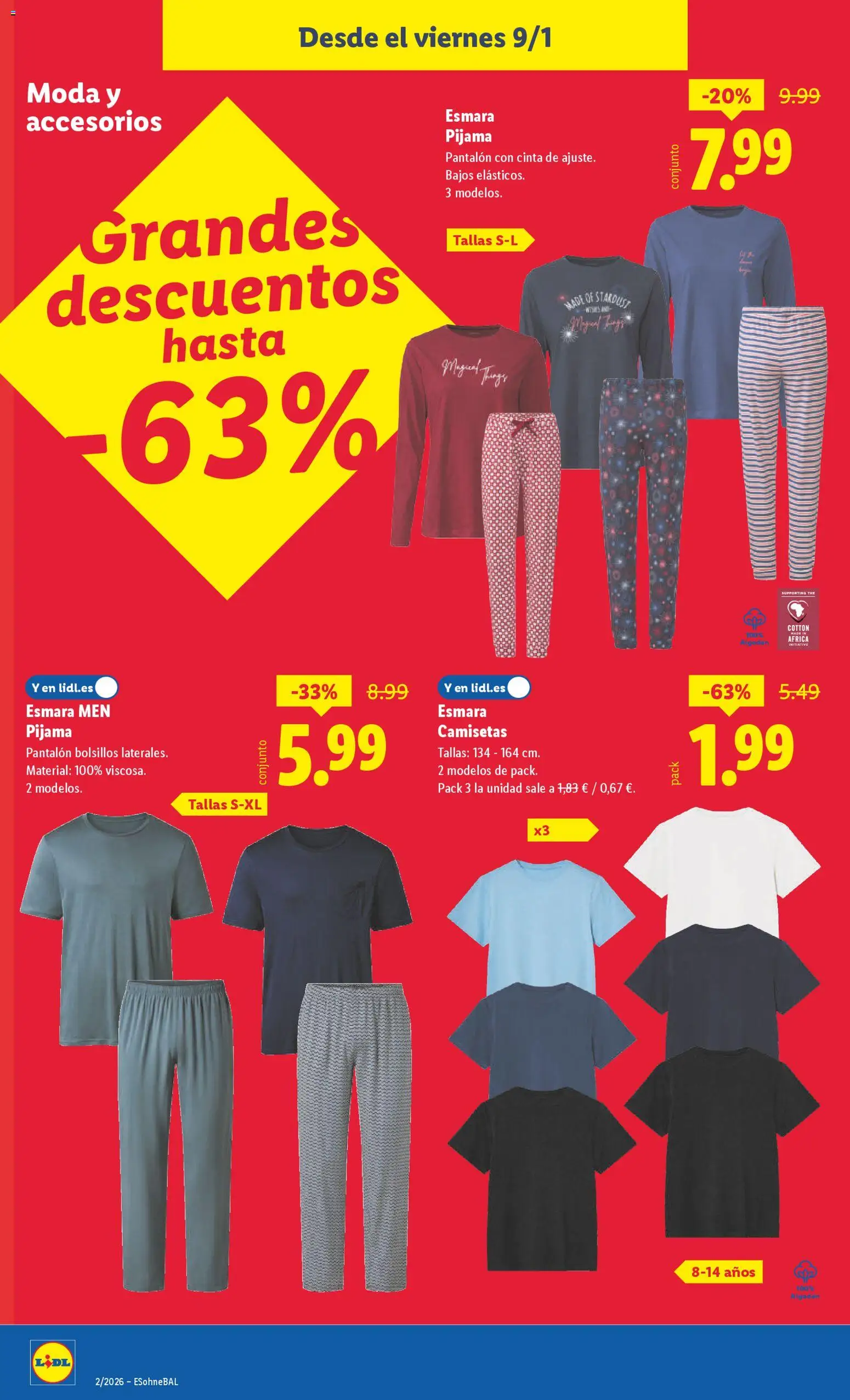 Lidl folleto de bazar │ válido desde el 05.01.2026 | Página: 12 | Productos: Pijama