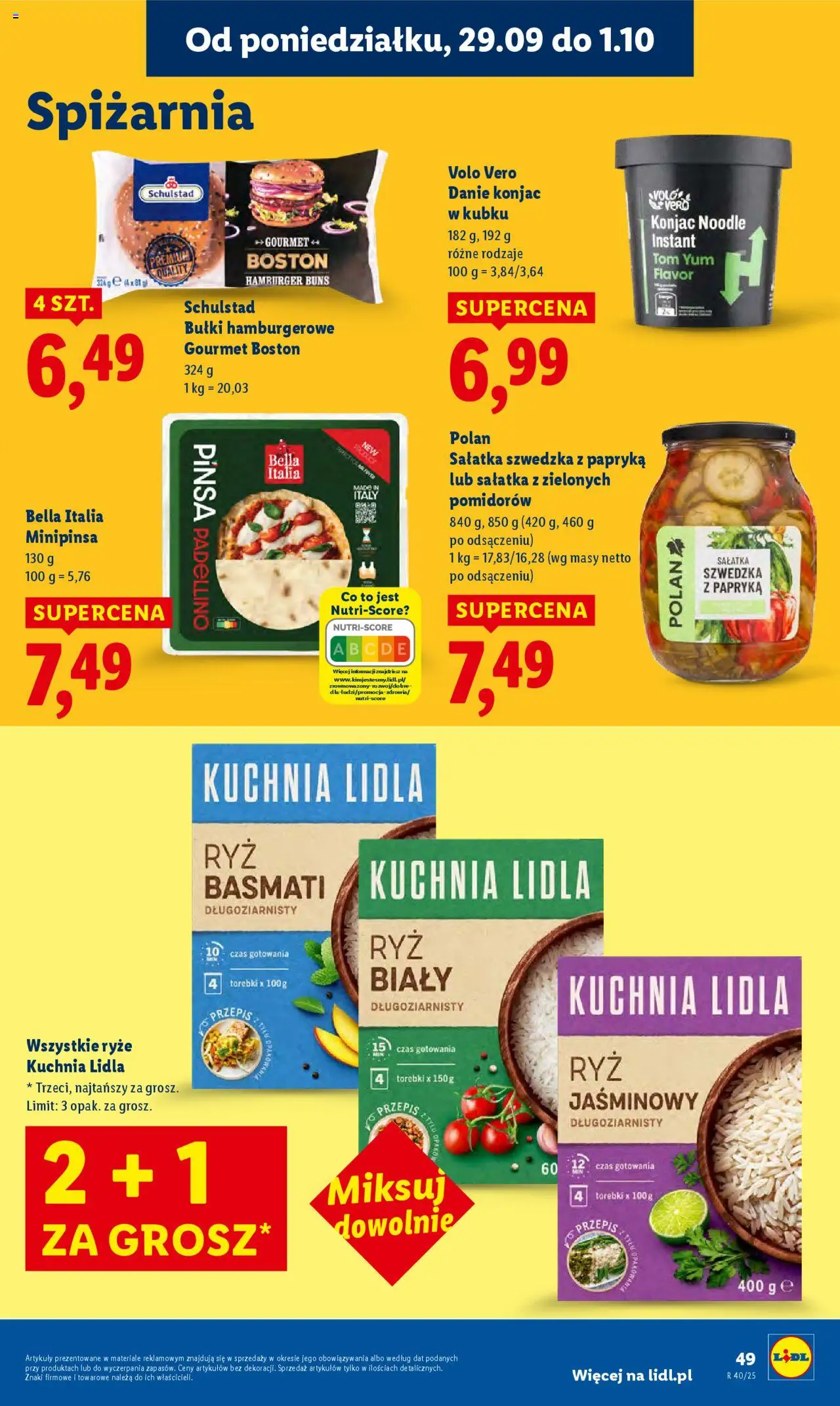 Lidl Gazetka od 29.09.2025 | Strona: 53 | Produkty: Hamburger, Papryka, Sałatka, Torebki