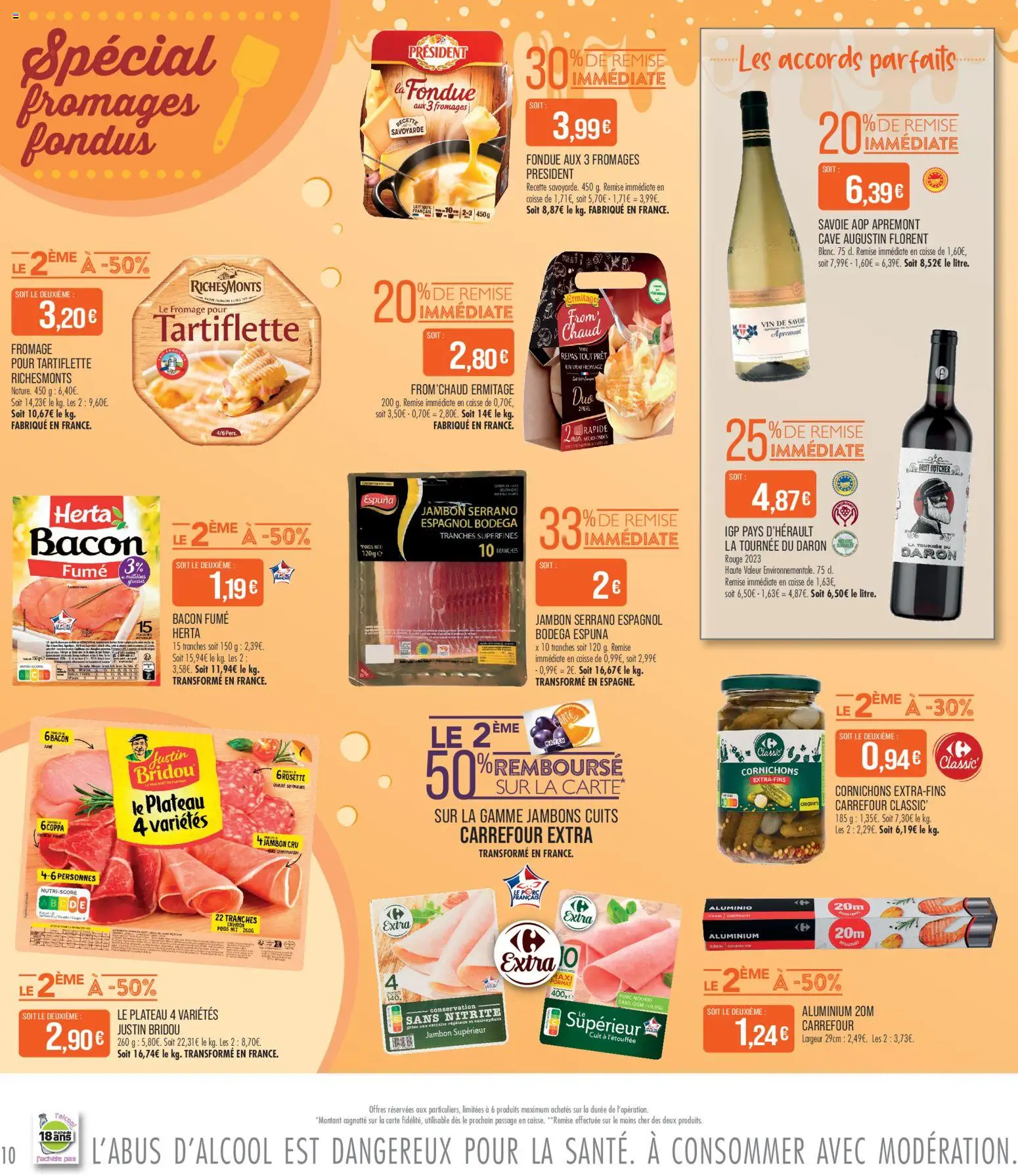 {H1} | Page: 10 | Produits: Jambon Cru, Jambon serrano, Fromage, Jambon