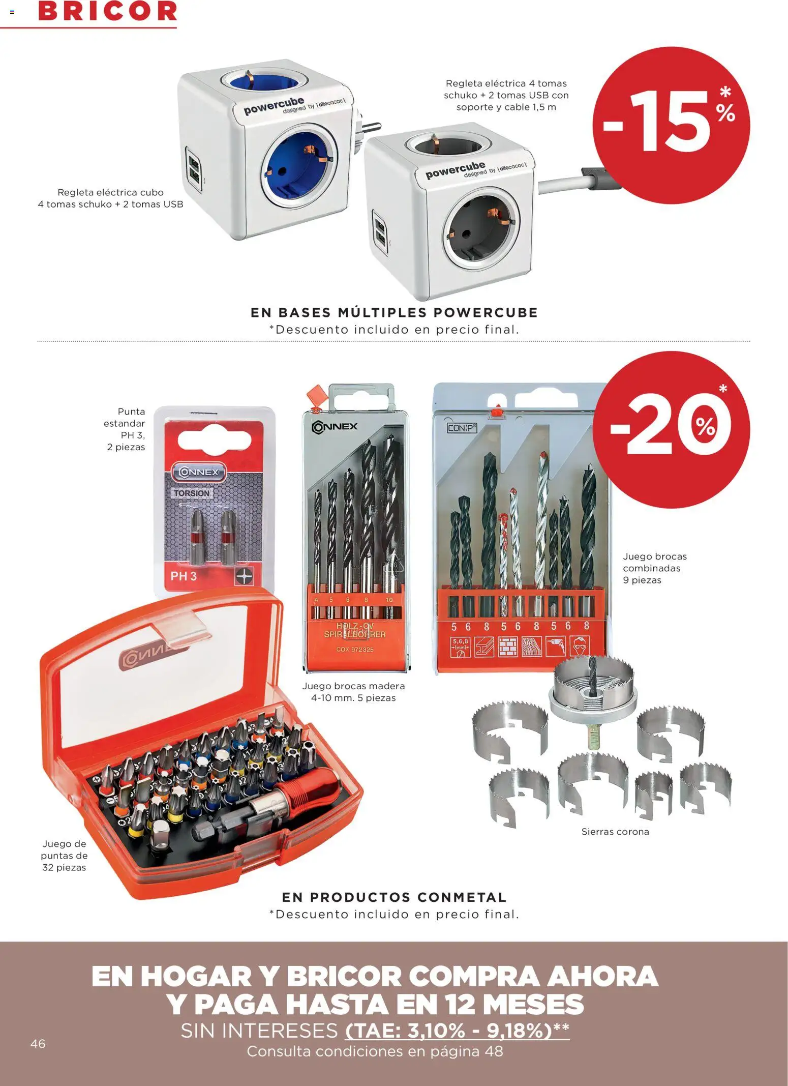 Hipercor catálogo │ válido desde el 09.04.2026 | Página: 46 | Productos: Cable, USB