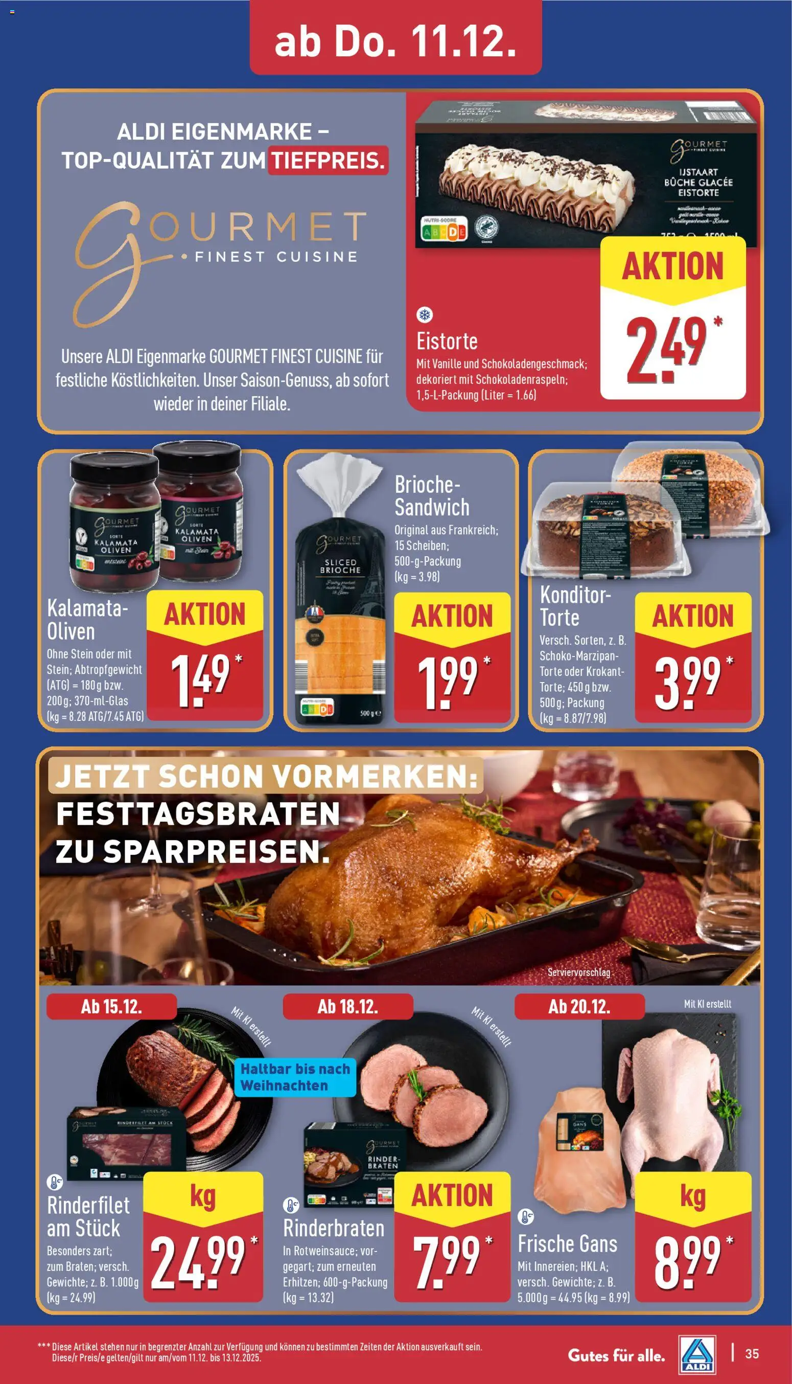 Aldi Prospekt 	 – gültig ab 08.12.2025 | Seite: 35 | Produkte: Rinderbraten, Rinderfilet