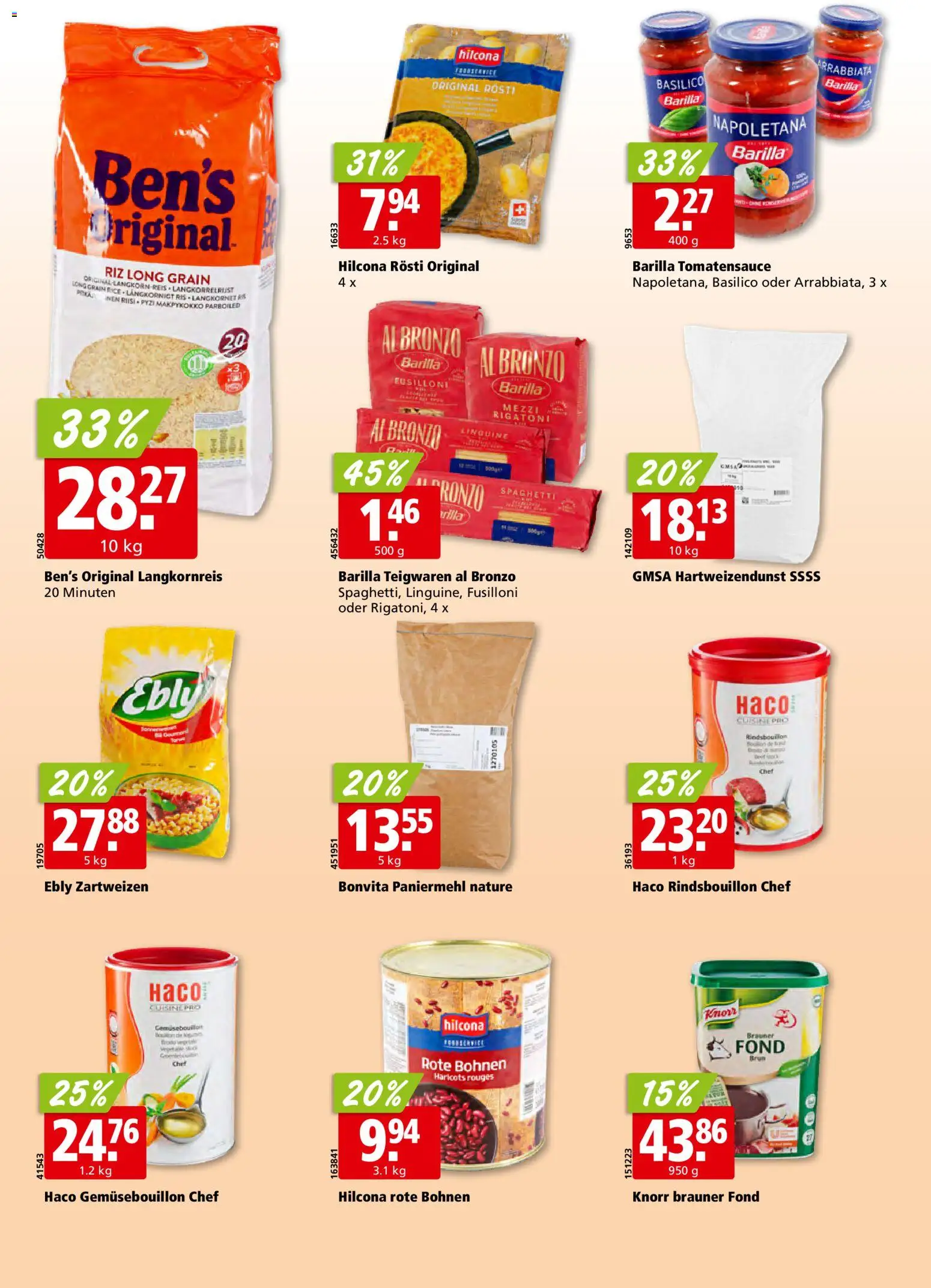 Aligro Aktionen Schlieren, Gossau SG, Frauenfeld, Rapperswil-Jona, Sargans, Bern, Brüttisellen, Pratteln, Emmen, Spreitenbach – gültig ab 15.12.2025 | Seite: 28 | Produkte: Barilla, Teigwaren