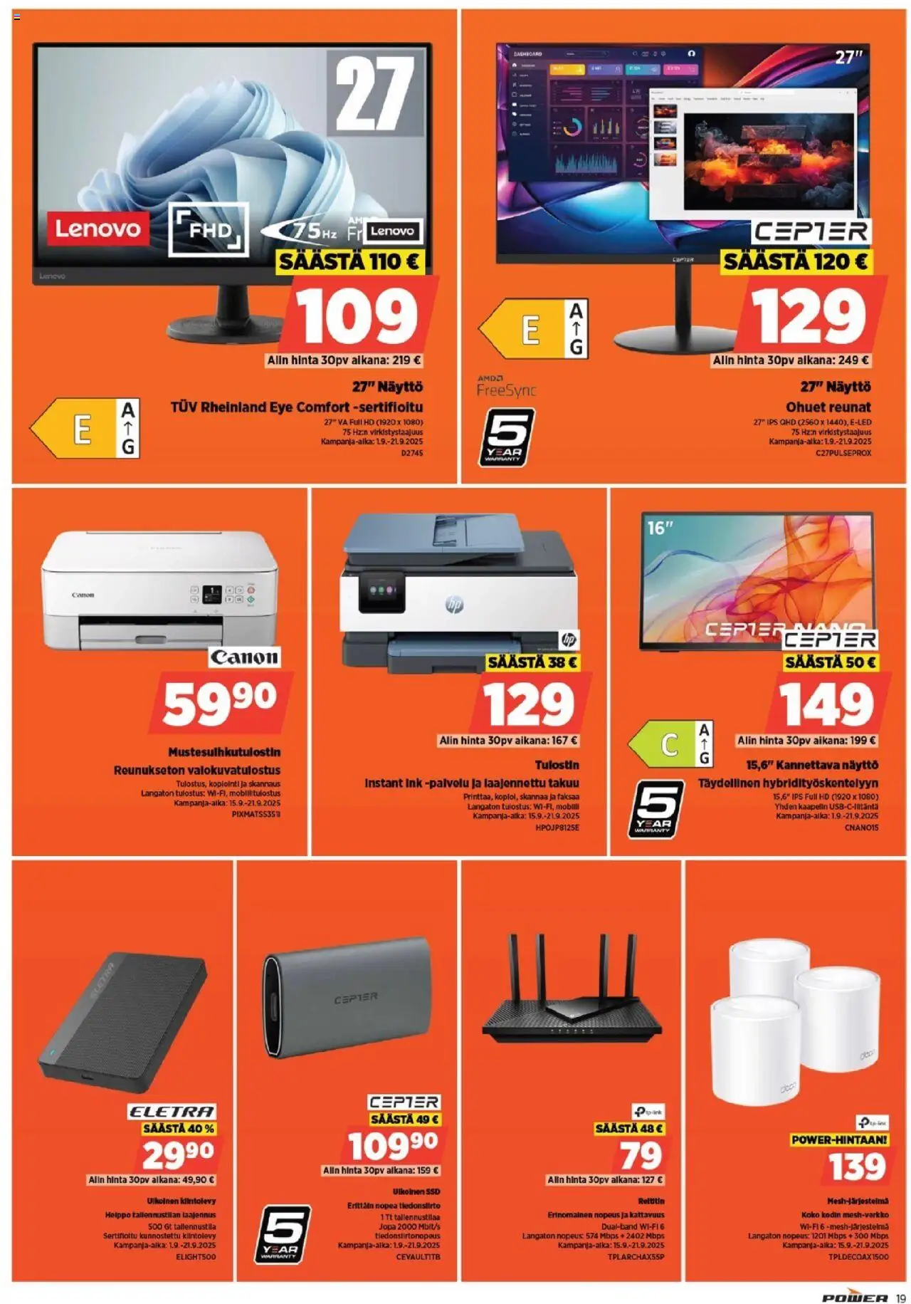 Power tarjoukset – voimassa 15.09.2025 alkaen | Sivu: 19