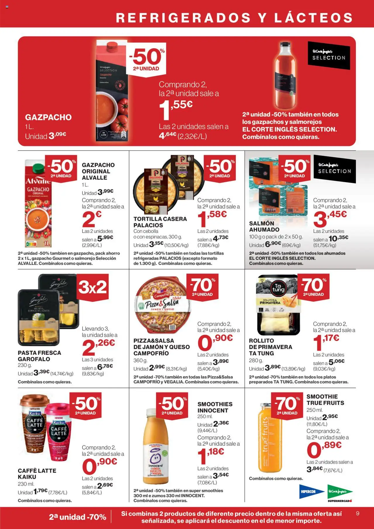 El Corte Inglés ofertas │ válido desde el 11.09.2025 | Página: 9 | Productos: Queso, Jamón, Manzana, Gazpacho