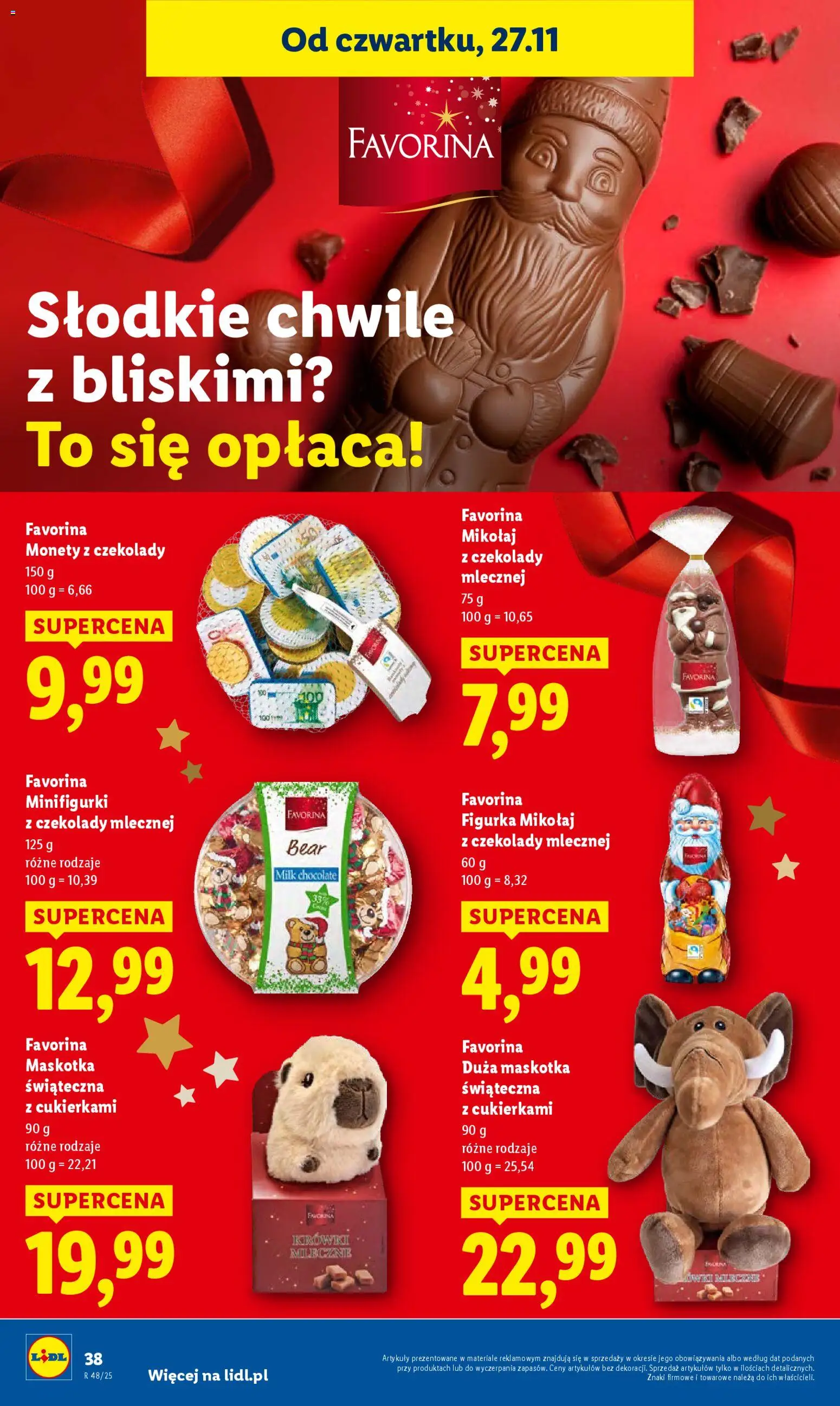 Lidl Black Friday od 27.11.2025 | Strona: 38 | Produkty: Czekolady