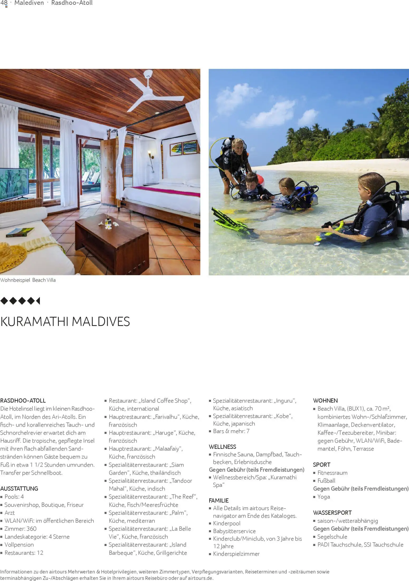 TUI airtours Katalog  Familie 2025/26 – gültig ab 01.11.2025 | Seite: 48 | Produkte: Fußball, Fisch