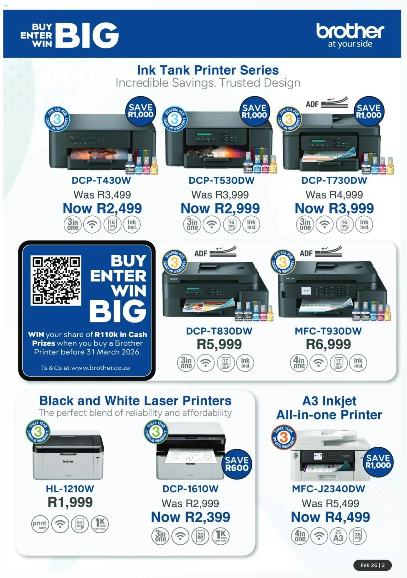 New Computer Mania catalogue – valid from 01.02.2026 | Page: 3 | Products: PC, Printer, Tank