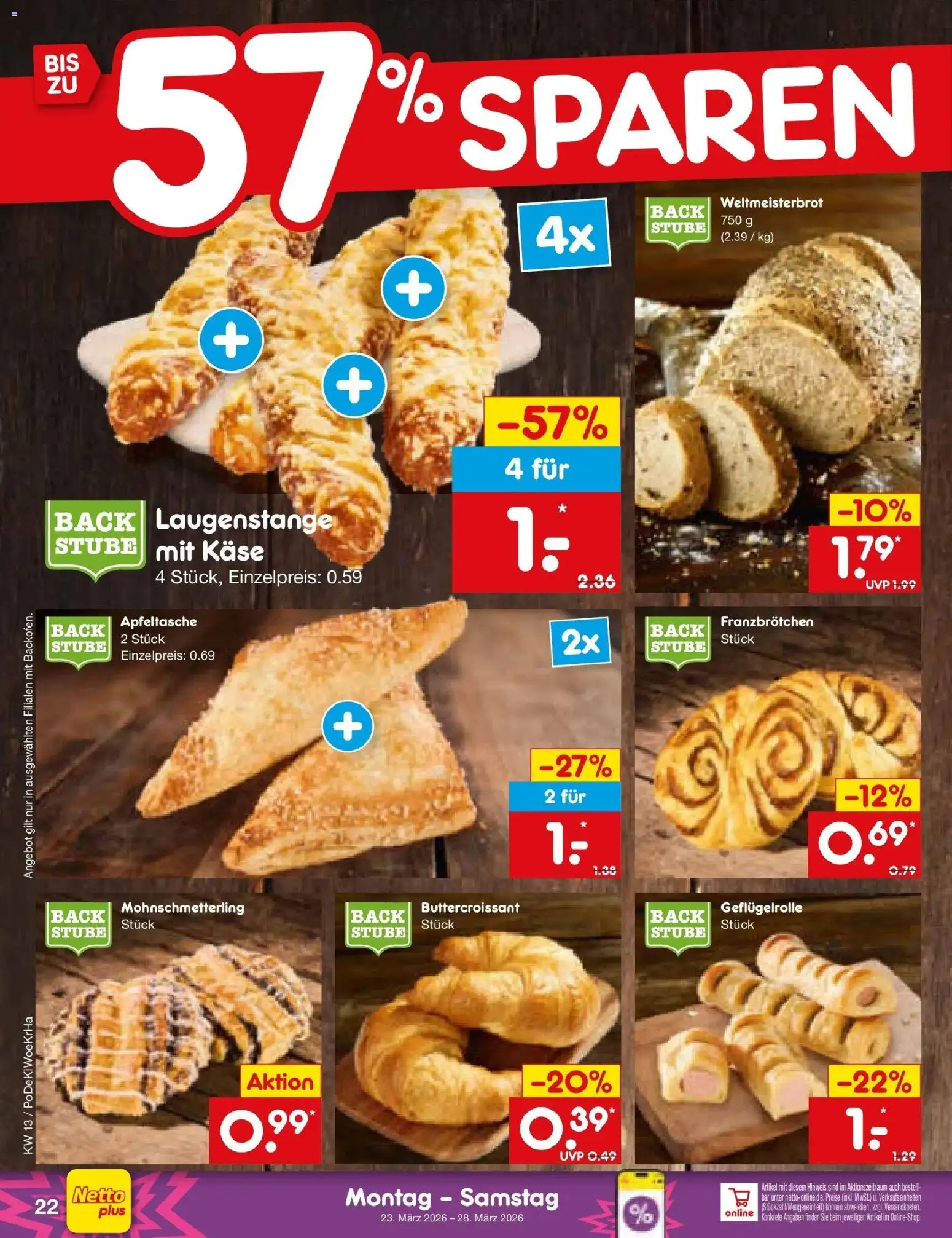 Netto Marken-Discount Prospekt Thierhaupten	 – gültig ab 23.03.2026 | Seite: 30 | Produkte: Käse