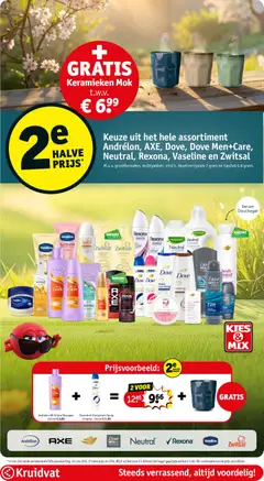 Kruidvat folder week 12 - Voorbeeld van een folder van Kruidvat, geldig van 16.03.2026 | Pagina: 2 | Producten: Antitranspirant, Mok, Shampoo, Douchegel
