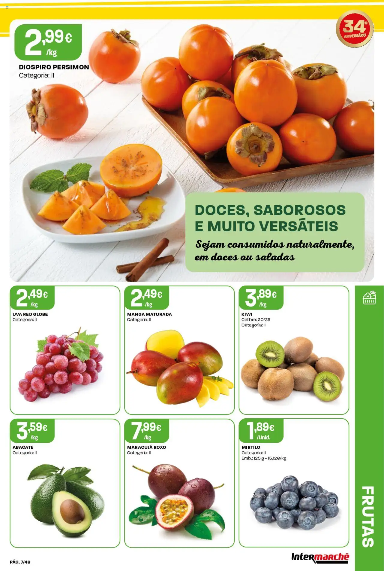 Intermarché folheto │ válido de 16.10.2025 | Página: 7 | Produtos: Saladas, Abacate, Doces, Kiwi
