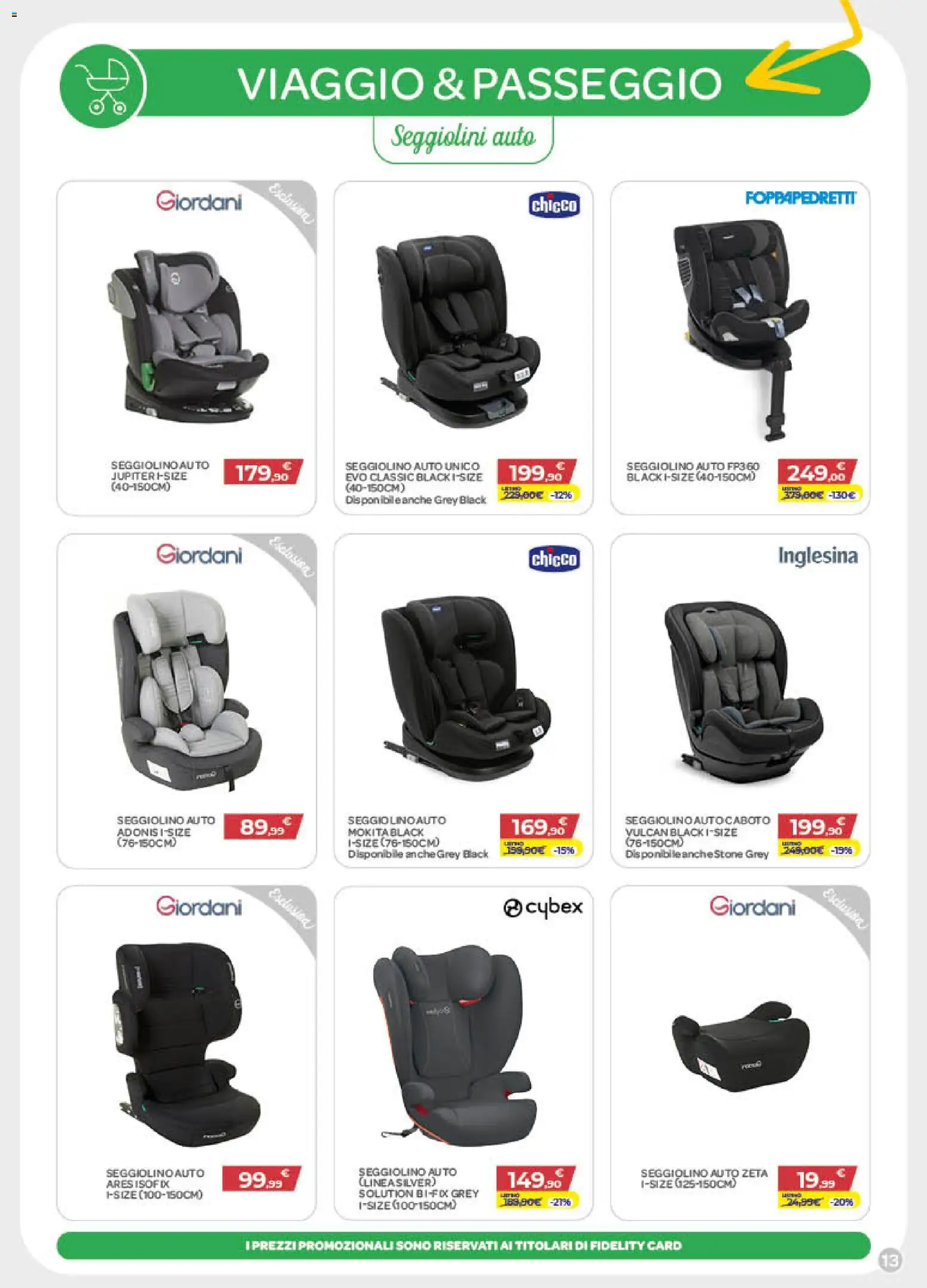 Volantino Bimbo store del 02.04.2026 | Pagina: 13 | Prodotti: Seggiolino