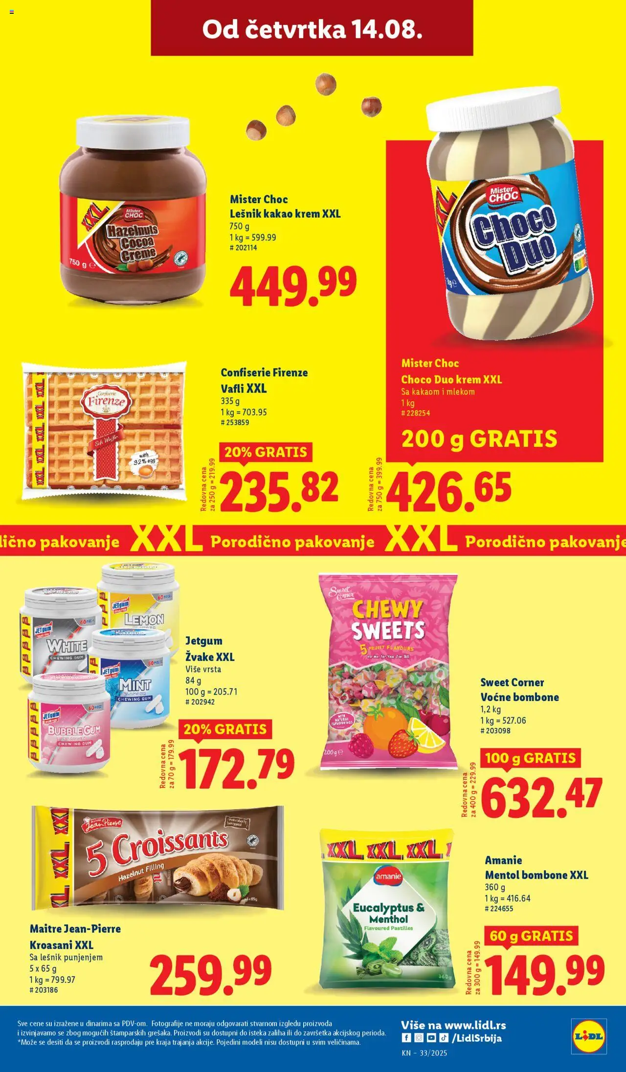 Lidl katalog - važi od 14.08.2025 | Strana: 29 | Proizvode: Bombone, Lešnik, Pakovanje, Candy