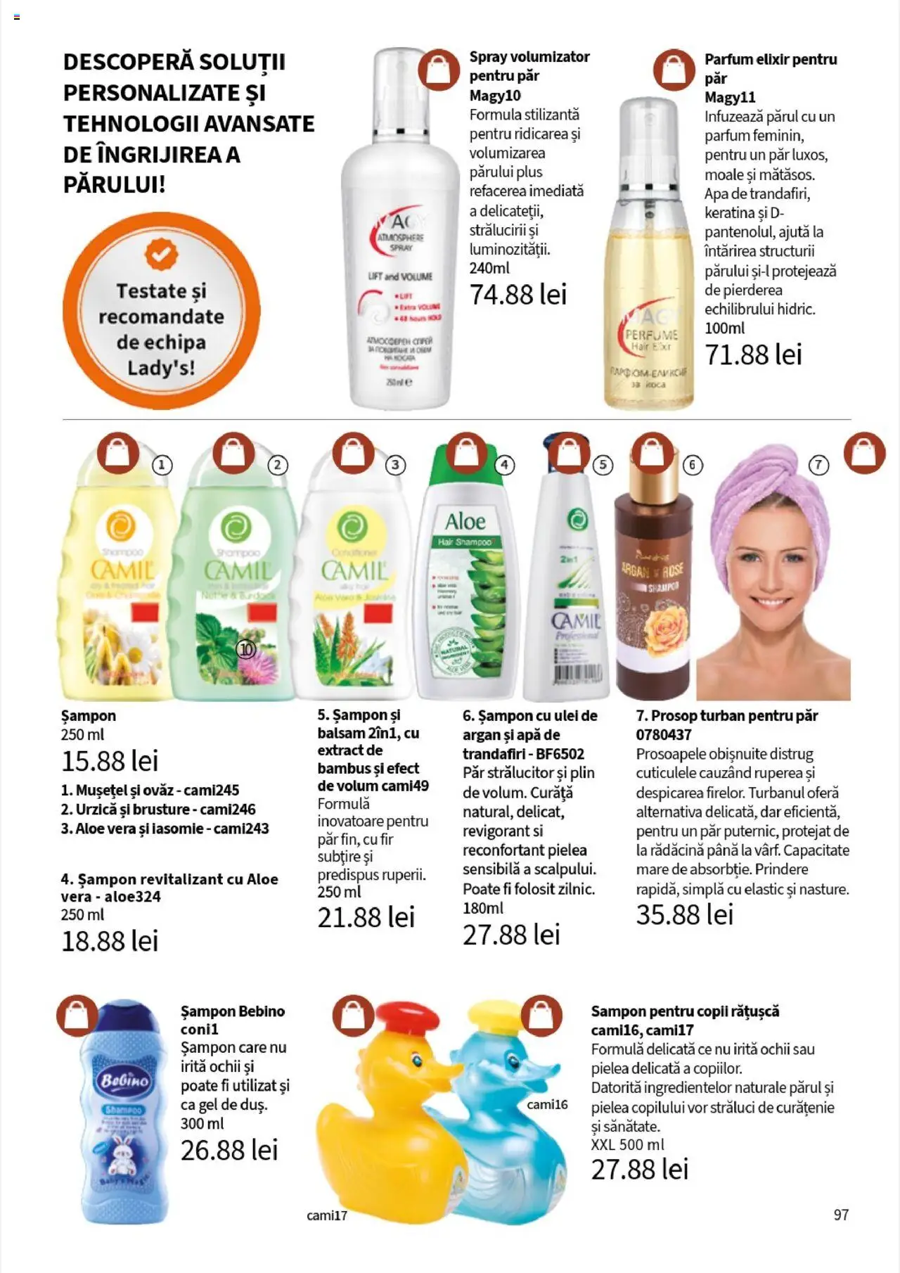 Catalog Lady’s – valabil de la 01.08.2025 | Pagină: 97 | Produse: Aloe vera, Parfum, Balsam, Apă