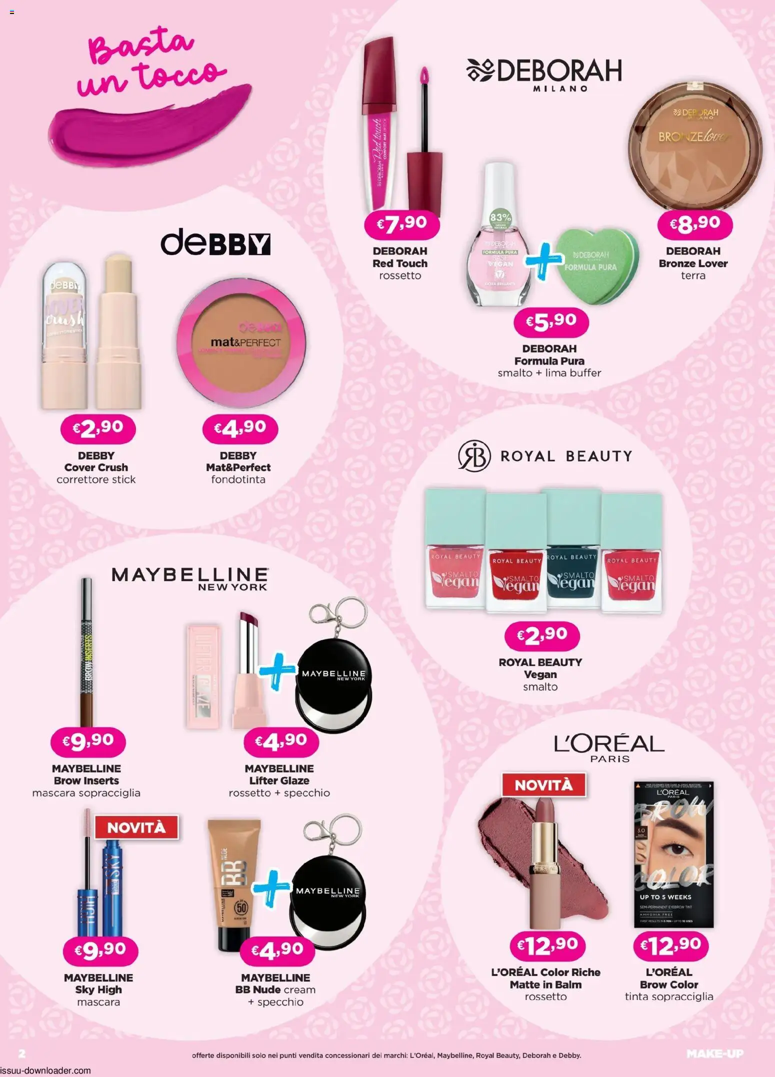 Volantino La Saponeria del 29.04.2026 | Pagina: 2 | Prodotti: Mascara, Fondotinta, Lima, Correttore