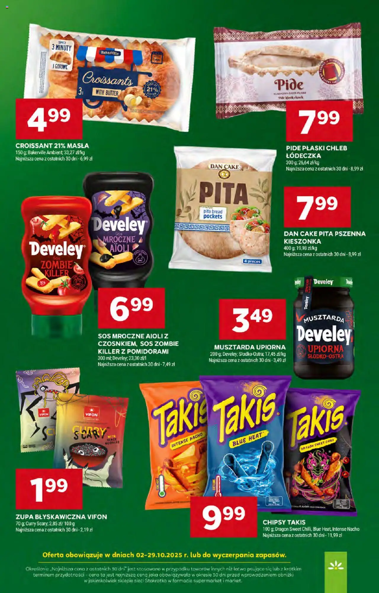 Stokrotka Gazetka od 09.10.2025 | Strona: 46 | Produkty: Musztarda, Chleb, Pita, Sos