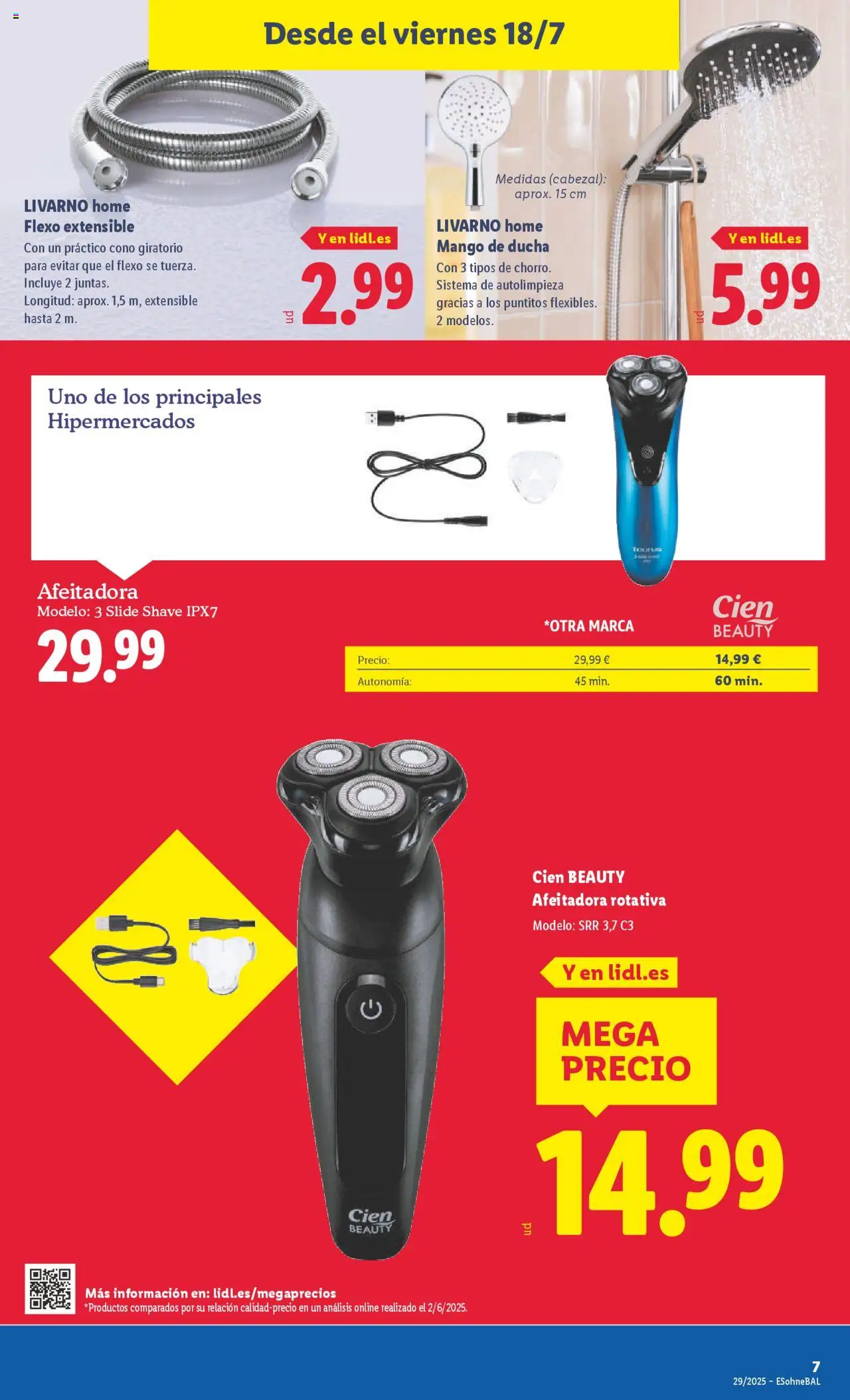 Lidl catálogo de bazar MAD │ válido desde el 14.07.2025 | Página: 13 | Productos: Afeitadora, Ρούτερ, Ducha