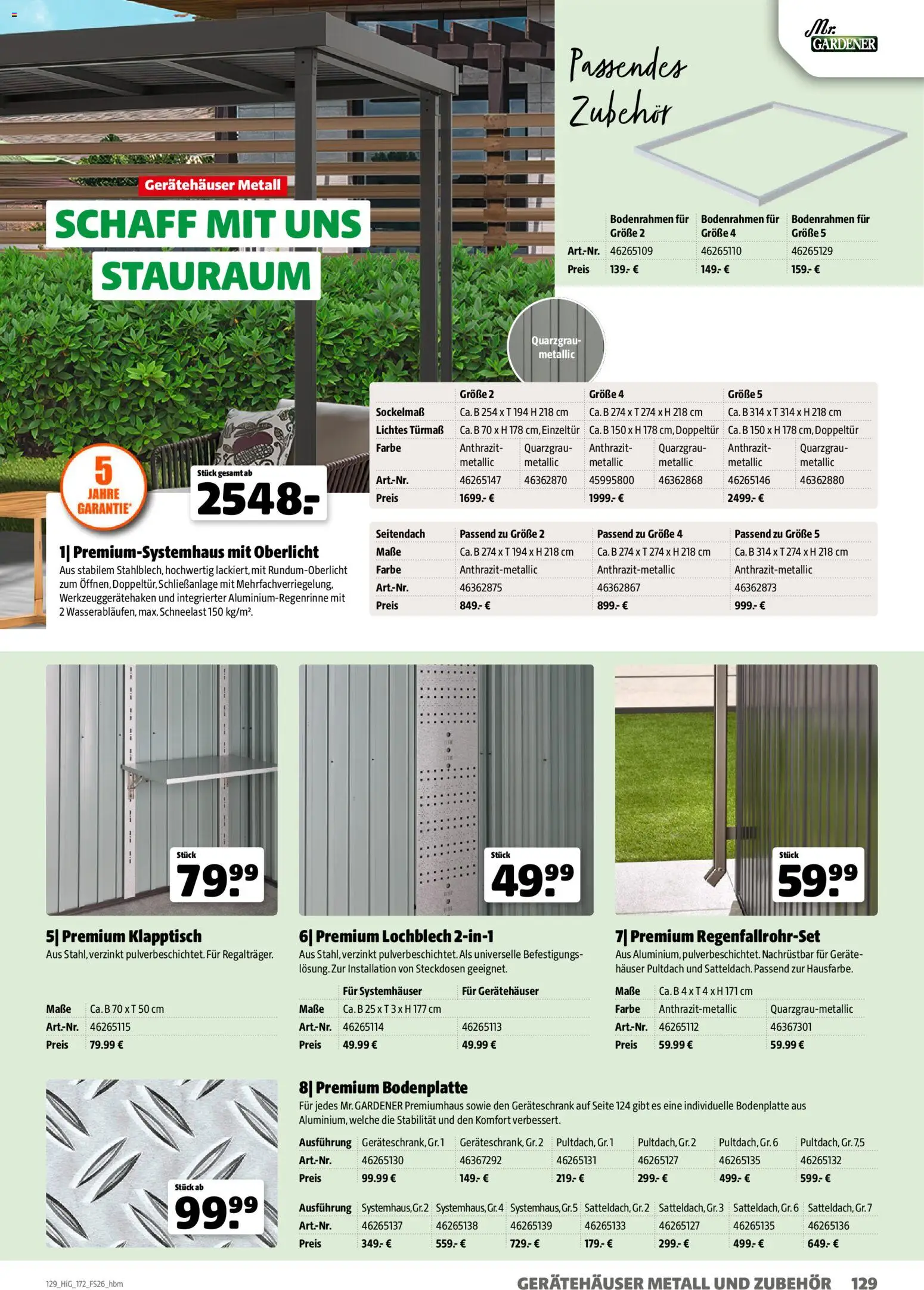 Hagebau Gartengestaltungsortiment – gültig ab 02.03.2026 | Seite: 129