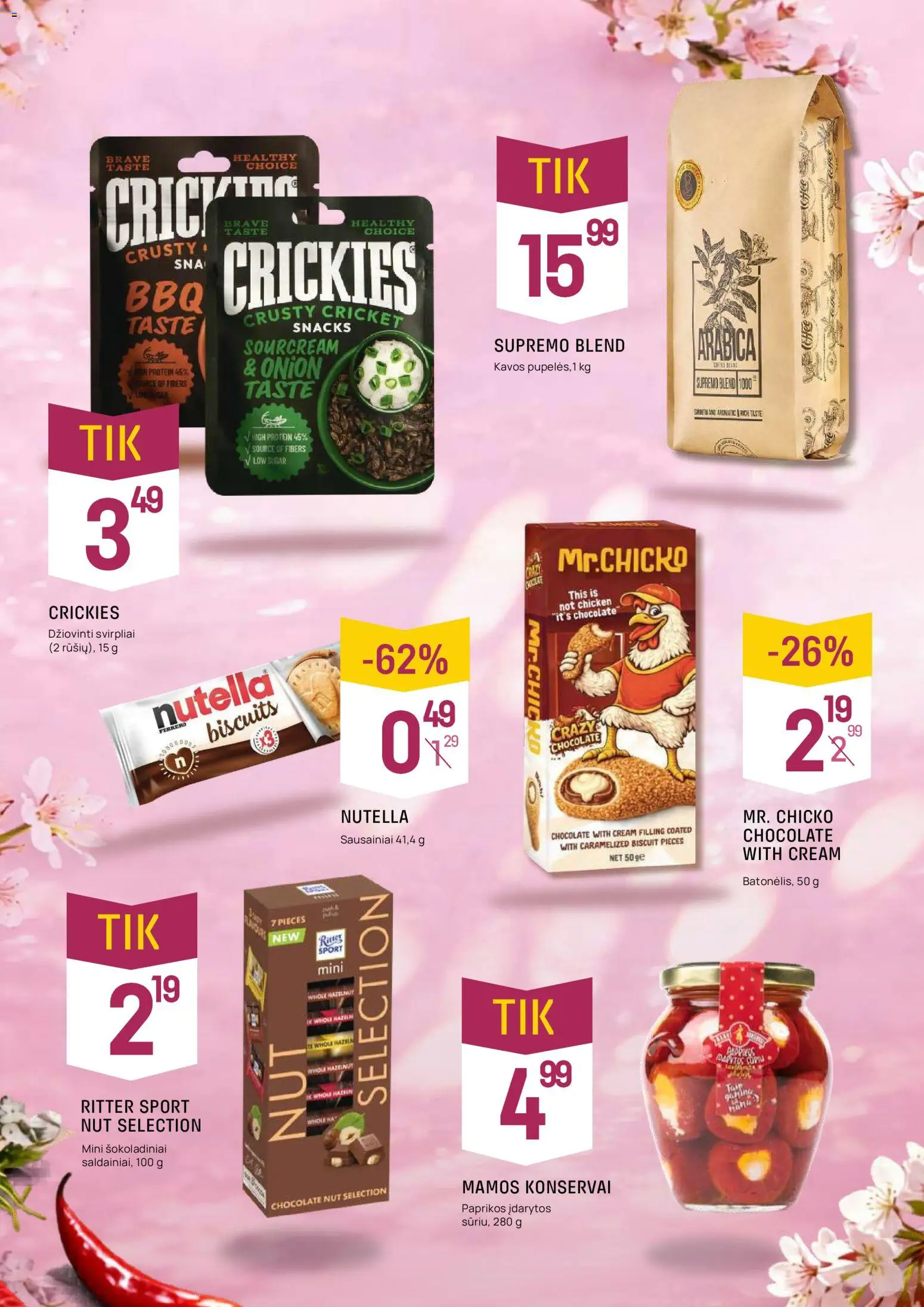 VYNOTEKA akcijos nuo 13.04.2026 | Puslapis: 7 | Prekių: Sausainiai, Konservai