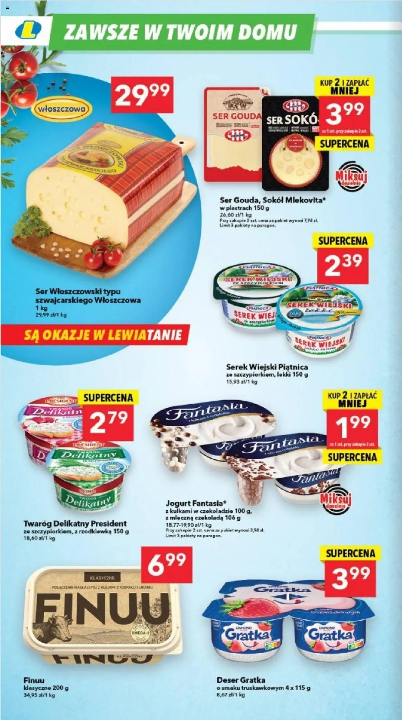 Lewiatan gazetka - Lublin od 23.10.2025 | Strona: 4 | Produkty: Serek, Jogurt, Czekolada, Ser gouda