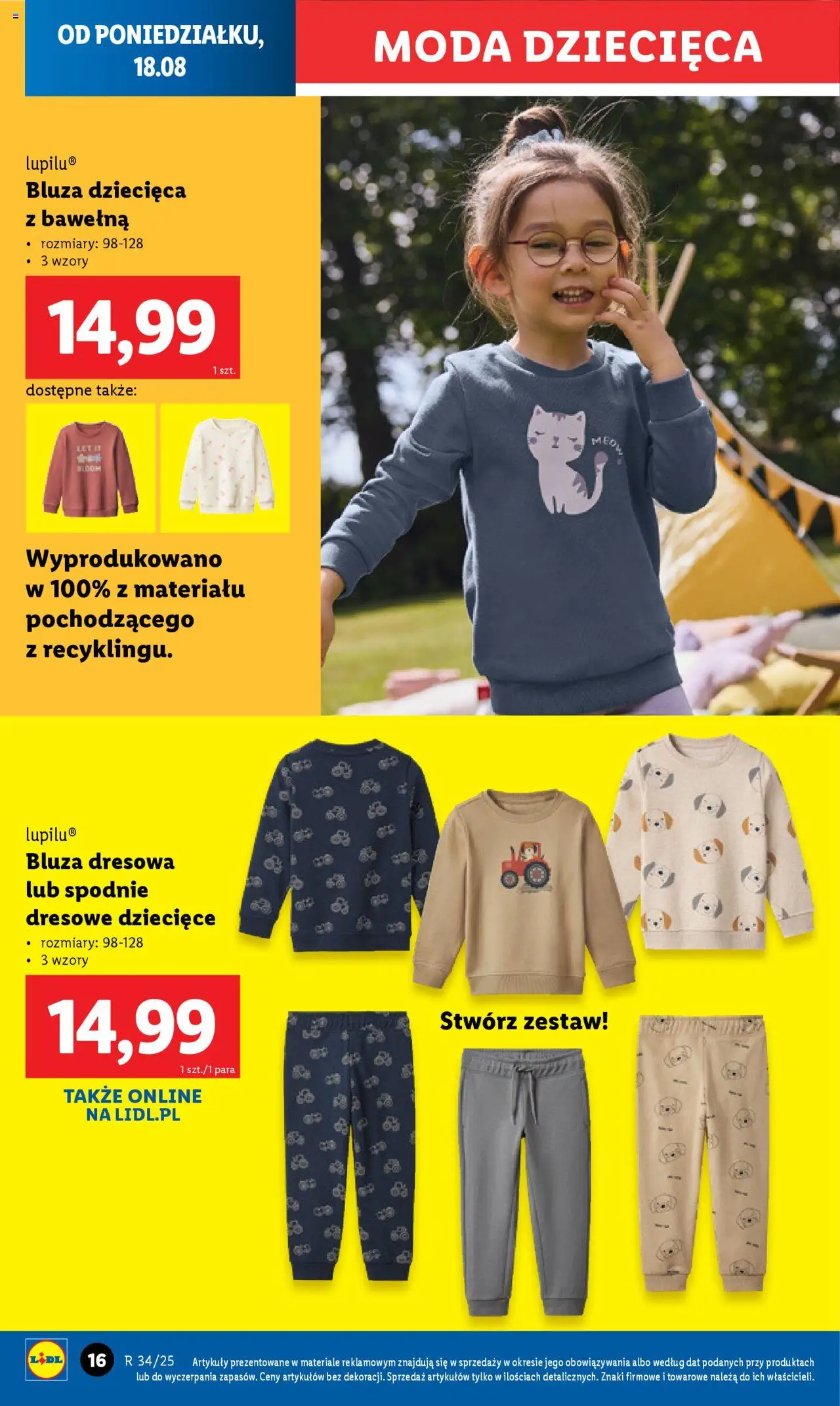 Lidl Katalog od 18.08.2025 | Strona: 18 | Produkty: Spodnie