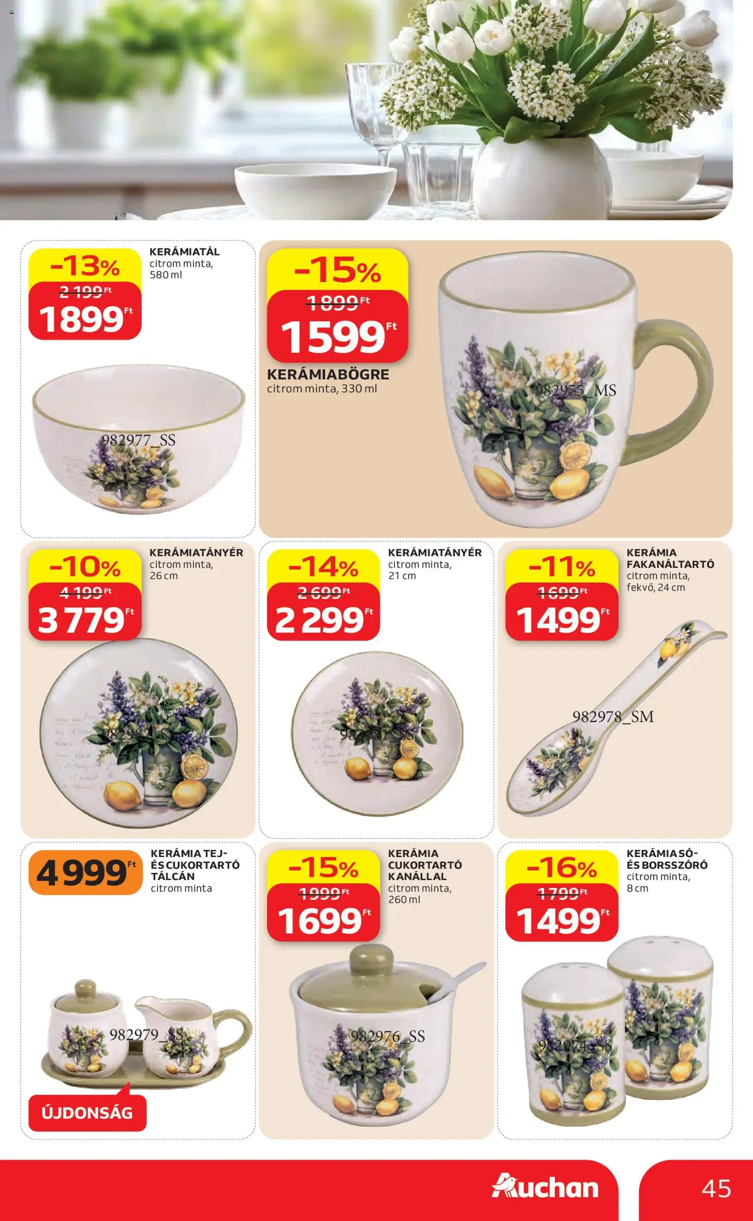 Auchan akciós ujság - amely érvényes a következő dátumtól: 30.04.2026 | Oldal: 45 | Termékek: Tej, Citrom