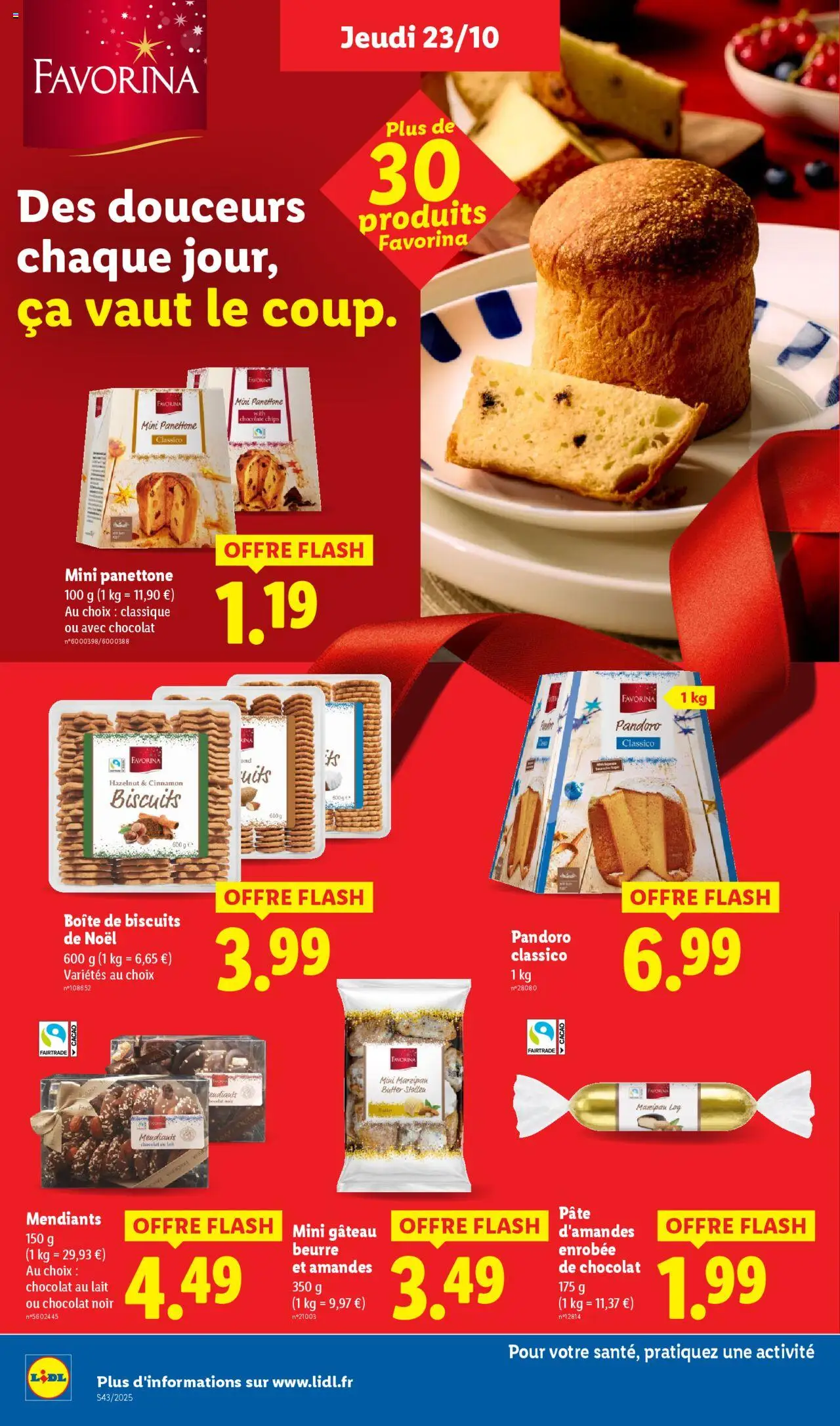 {H1} | Page: 22 | Produits: Panettone, Beurre, Chocolat, Amandes