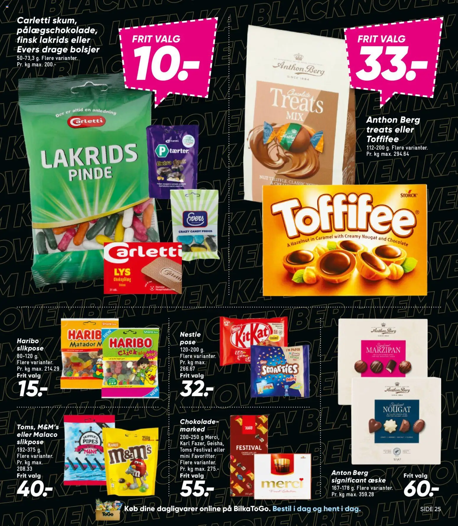 Bilka tilbudsavis – gyldig fra 14.11.2025 | Side: 41 | Produkter: Chokolade, Lakrids, Bolsjer, Nougat