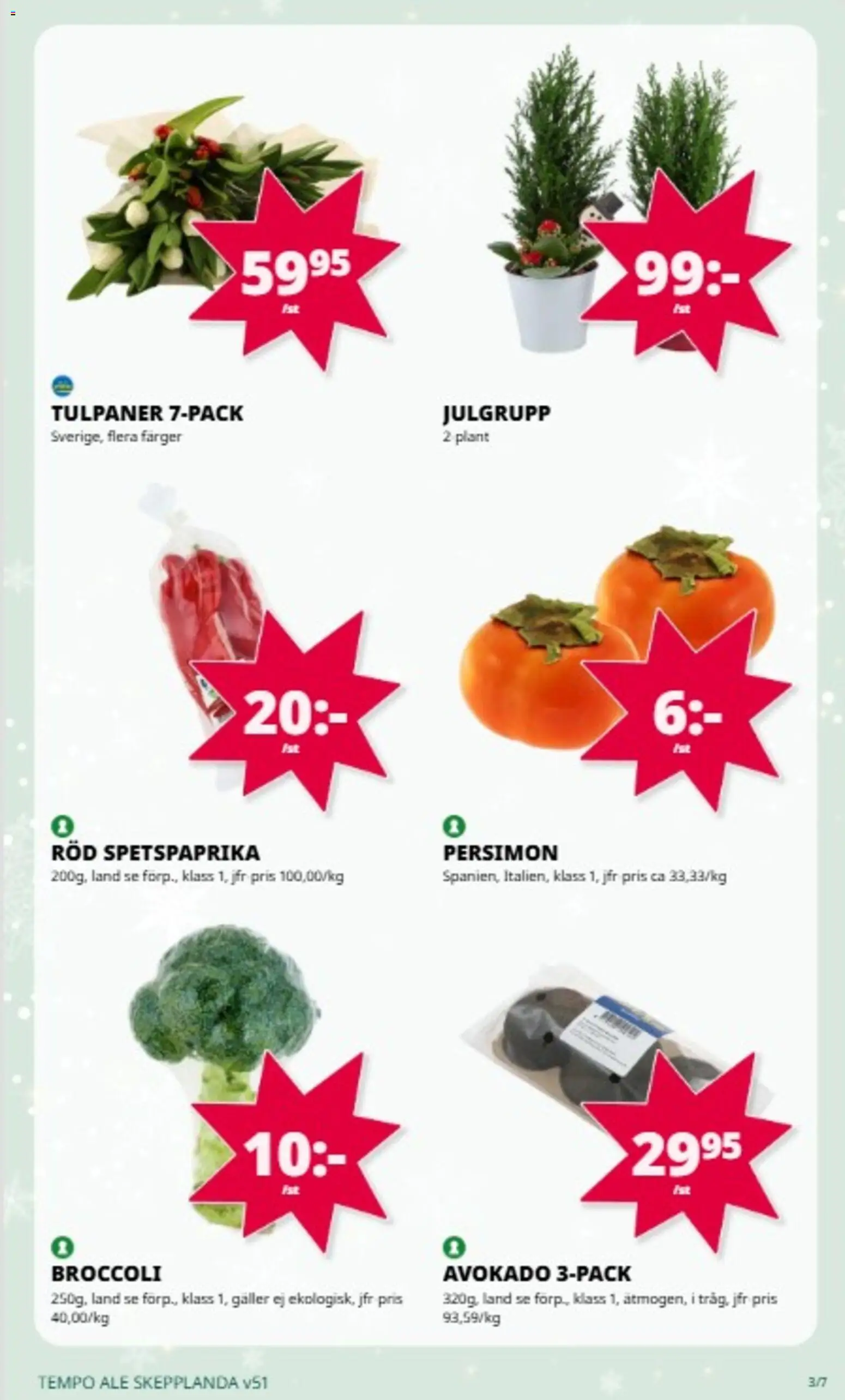 Tempo reklamblad aktuell från 15.12.2025 | Sida: 3 | Produkter: Galler, Broccoli