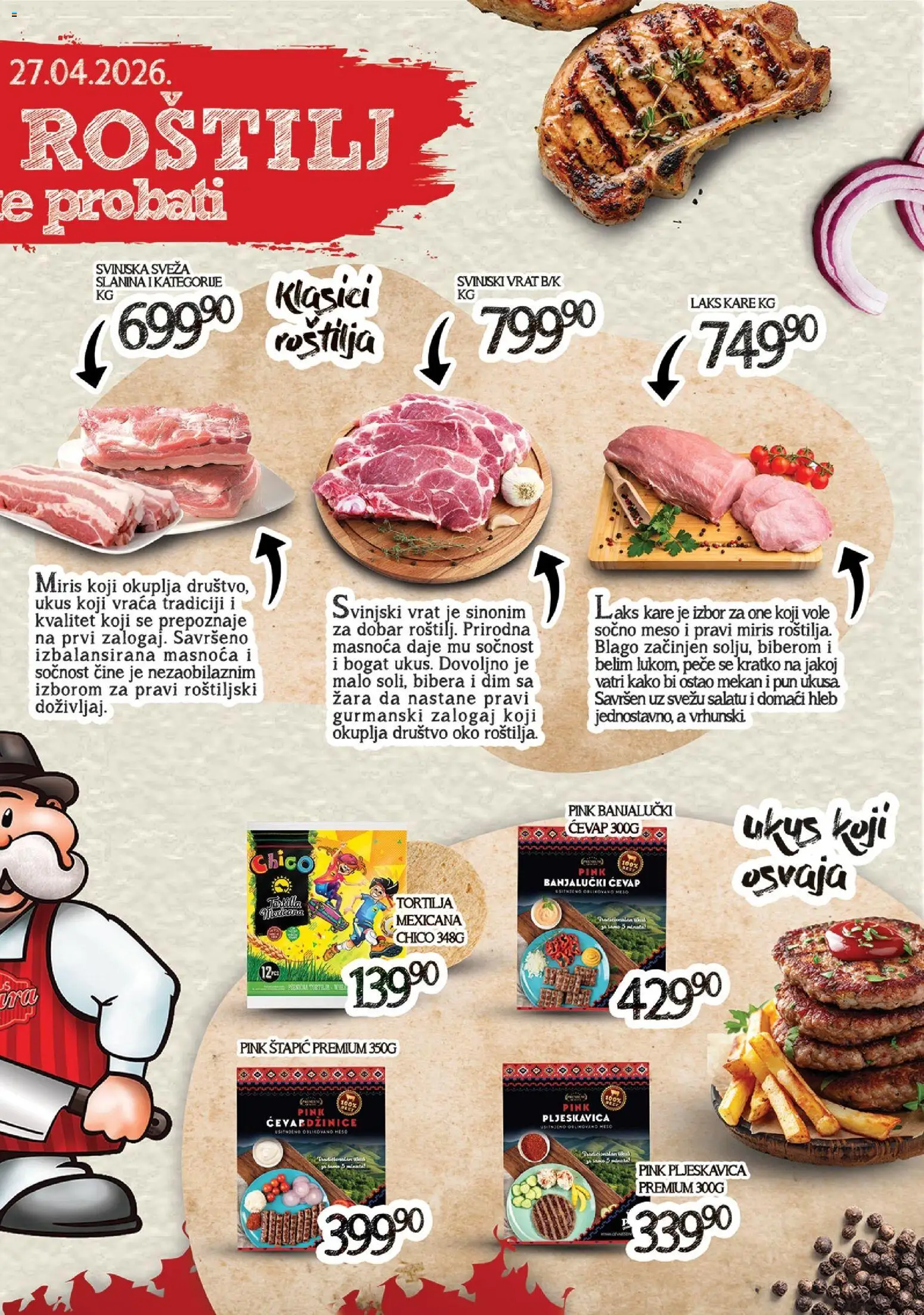 Medius katalog - važi od 15.04.2026 | Strana: 3 | Proizvode: Tortilja, Miris, Slanina, Roštilj