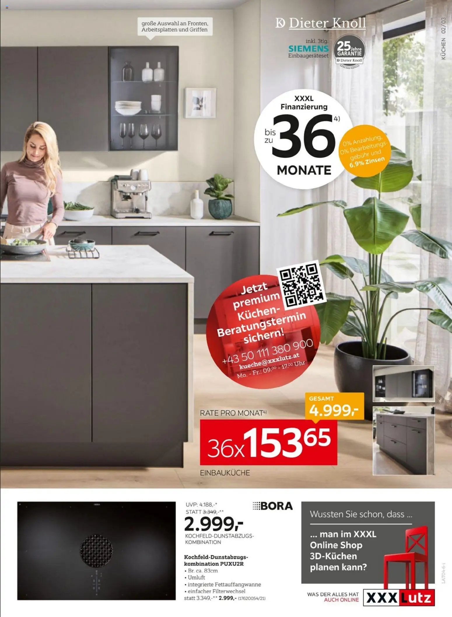 XXXLutz Küchen gültig ab 21.04.2026 | Seite: 3 | Produkte: Uhr