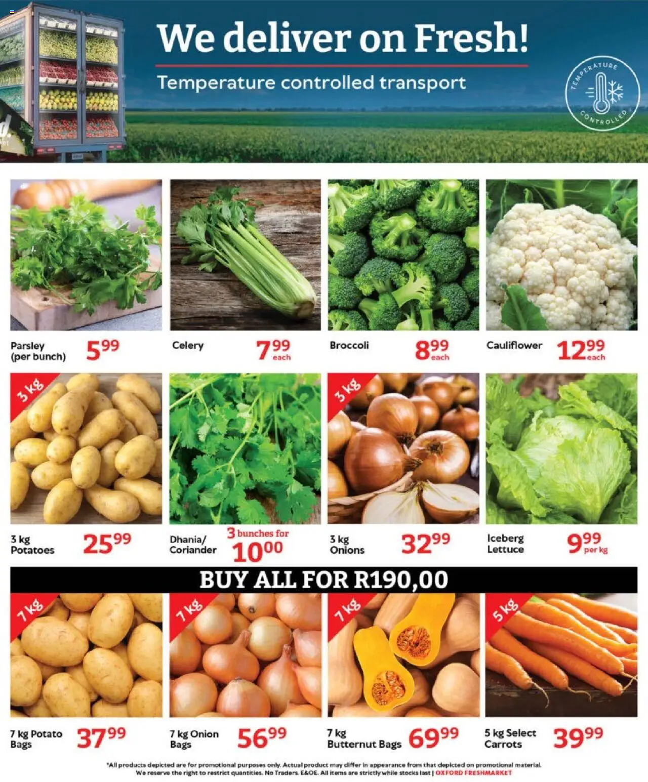 Oxford Freshmarket Specials │ valid from 20.08.2025 | Page: 7 | Products: Parsley, Carrots, Potatoes, Onions