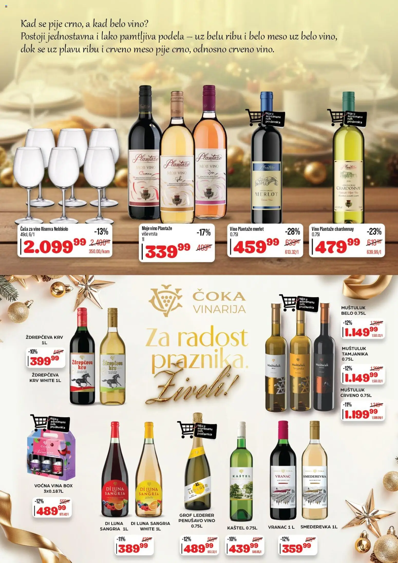 Senta Promet katalog - važi od 17.12.2025 | Strana: 3 | Proizvode: Chardonnay, Vranac, Belo vino, Vino
