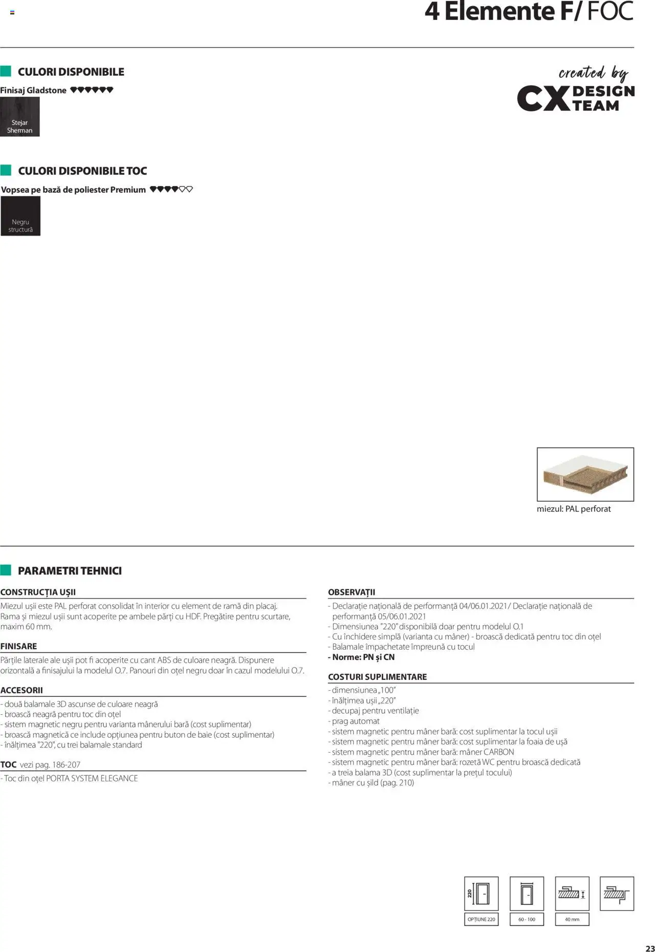 Noul catalog Proges – valabil de la 01.05.2025 | Pagină: 23 | Produse: Vopsea, Mâner, Ușă