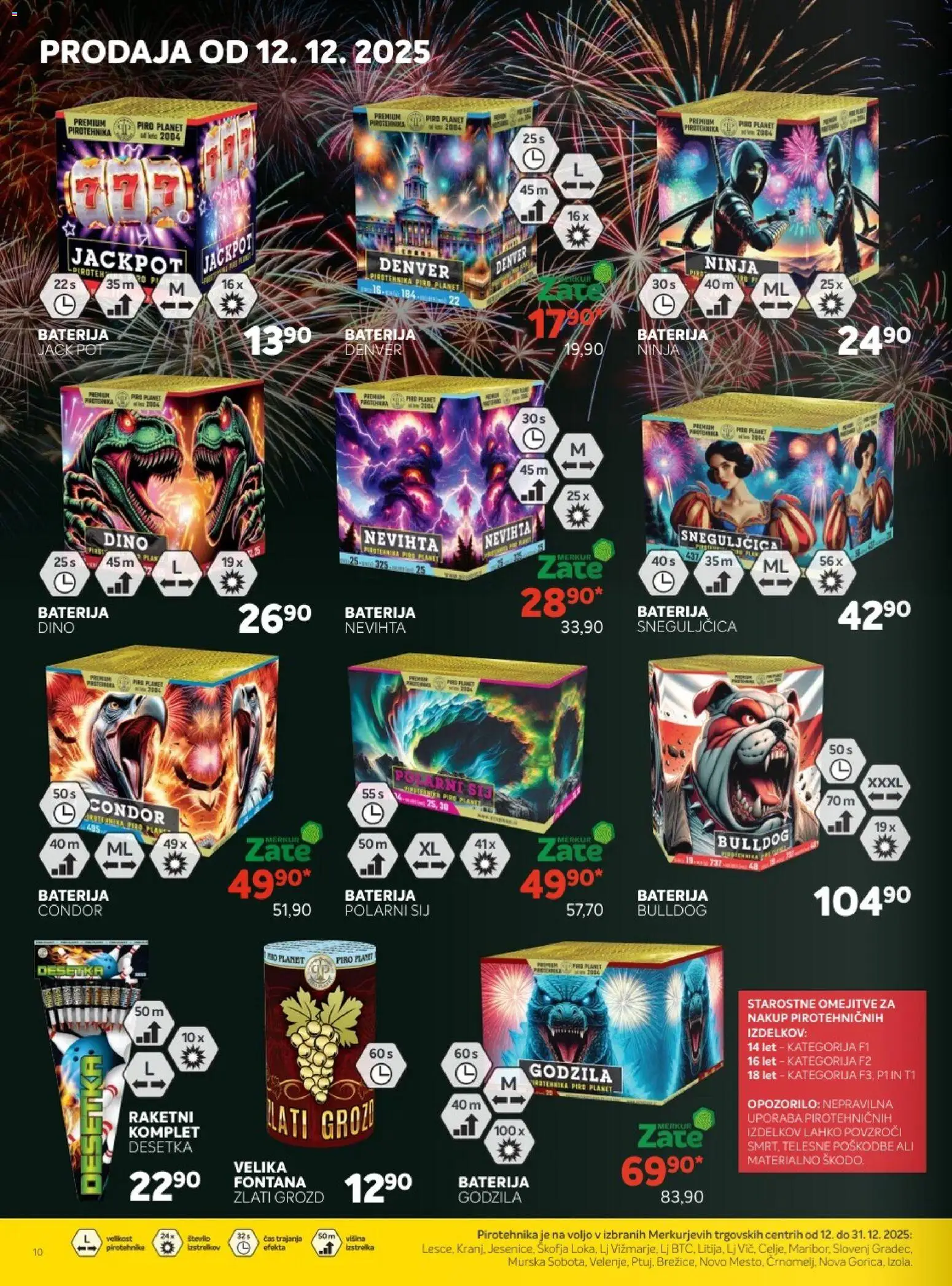 Novi Merkur katalog ponudbe – veljaven od 03.12.2025 | Stran: 10 | Izdelki: Baterija