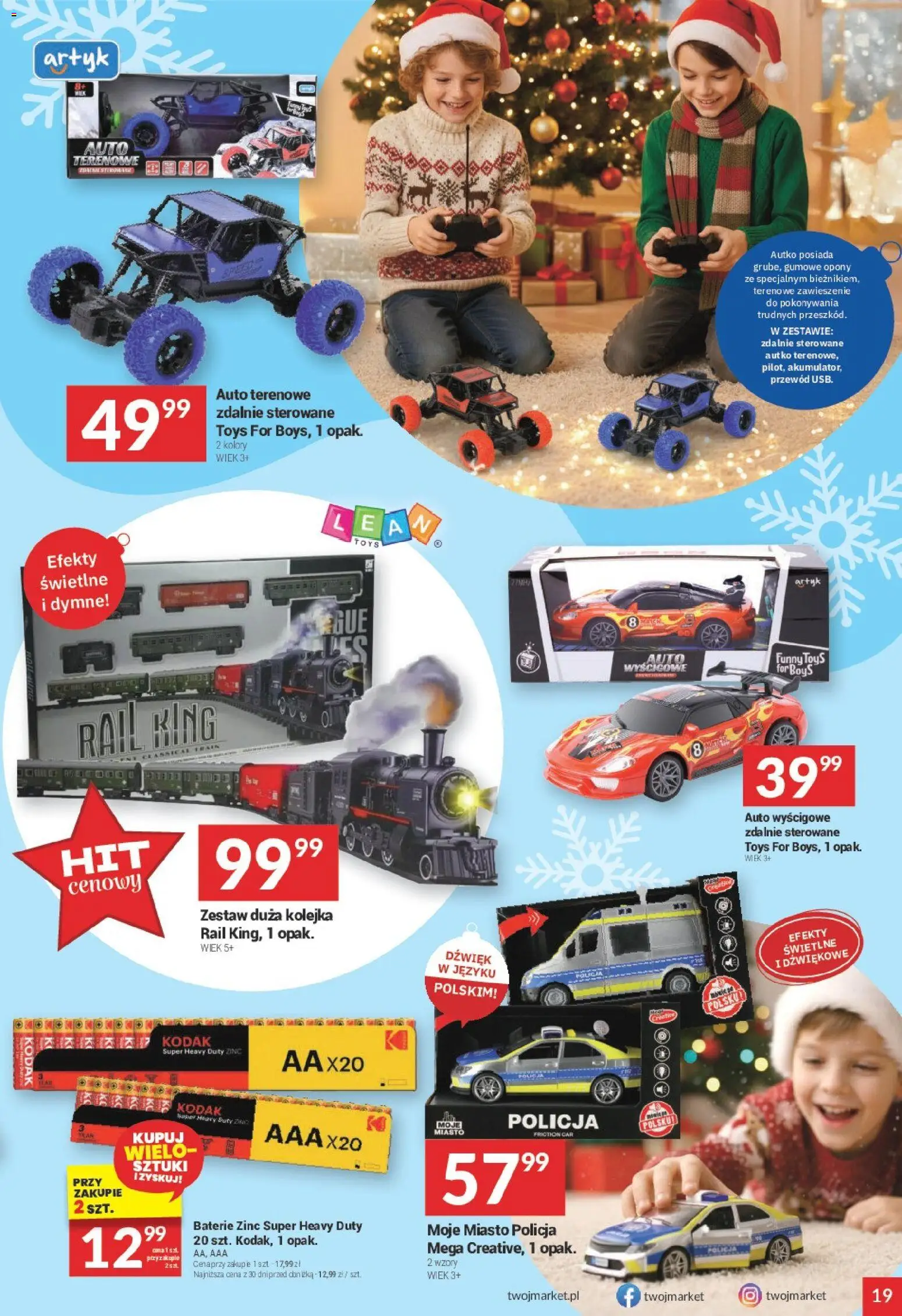 Twój Market Gazetka od 19.11.2025 | Strona: 19 | Produkty: Baterie