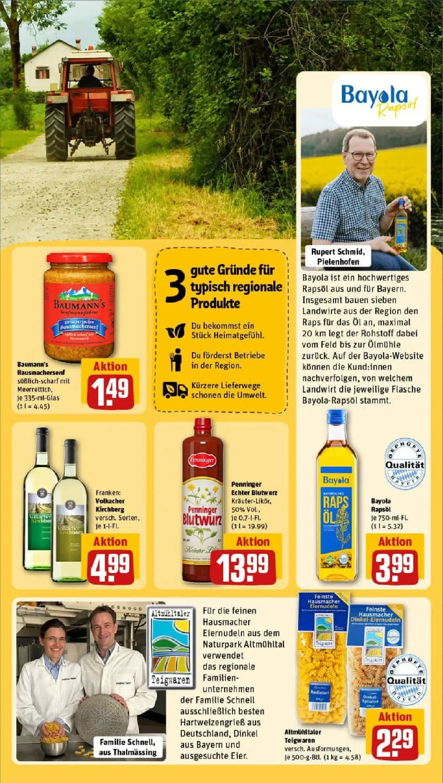 Rewe prospekt Roth	 – gültig ab 26.01.2026 | Seite: 21 | Produkte: Öl, Rapsöl, Pasta