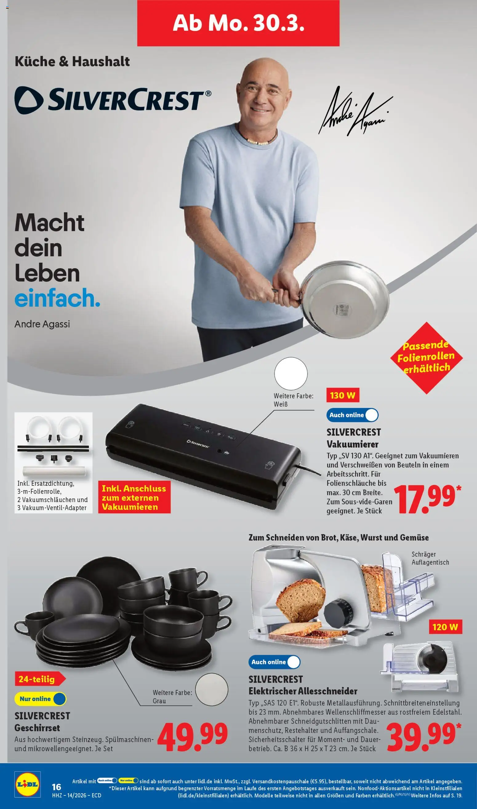 Lidl Prospekt – gültig ab 30.03.2026 | Seite: 36 | Produkte: Vakuumierer, Küche, Gemüse, Wurst