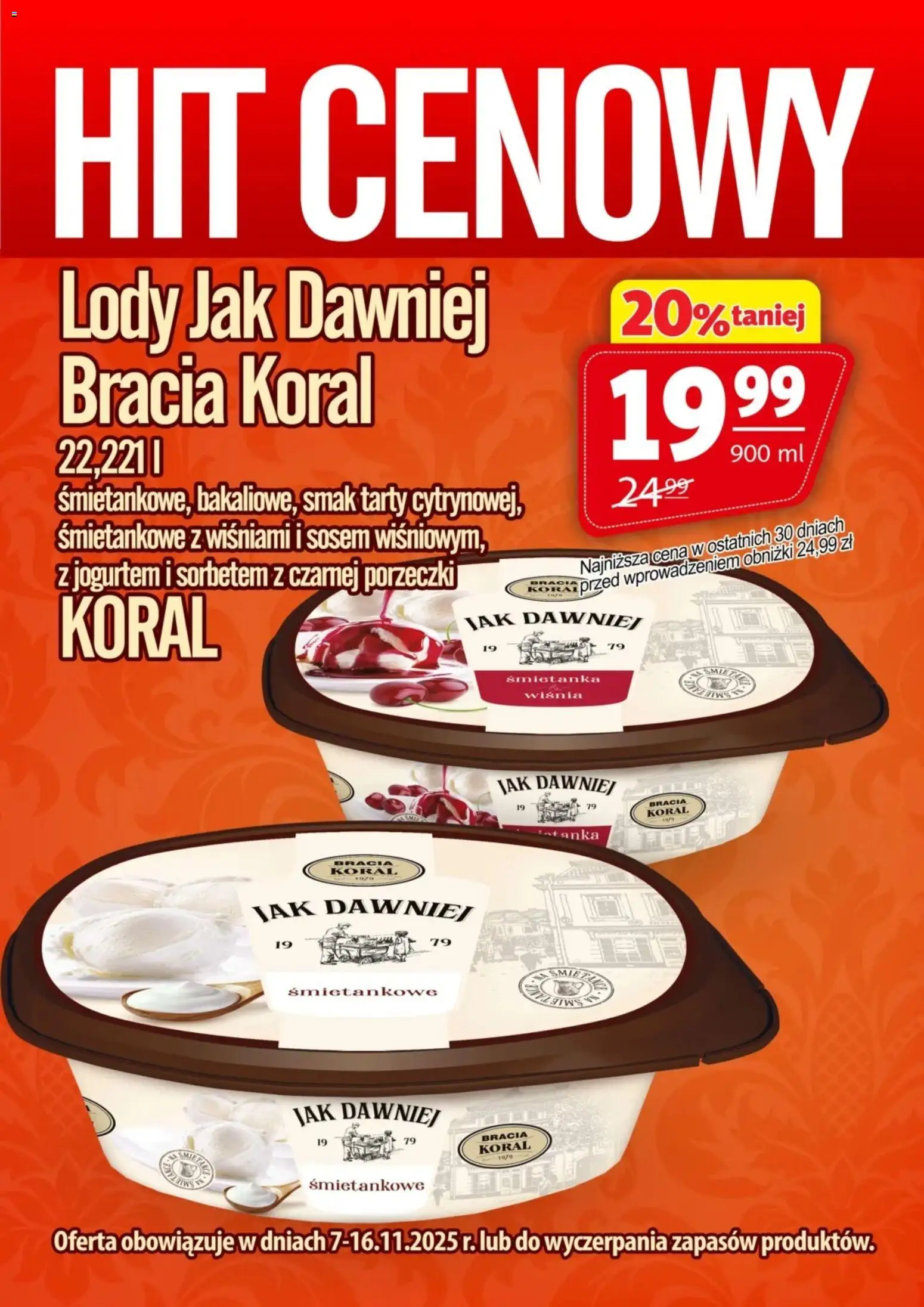 Prim Market Promocja - Lody Bracia Koral od 07.11.2025 | Strona: 1 | Produkty: Lody